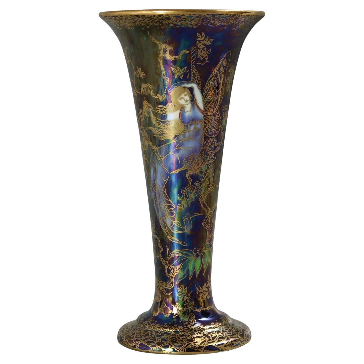Wedgwood Fairyland Lustre Butterfly Women Trumpet Vase For Sale
