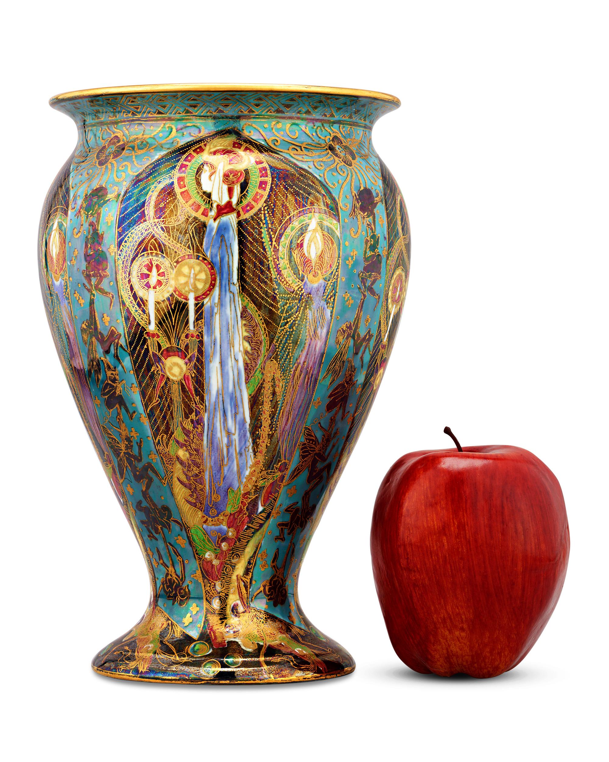 Hand-Painted Wedgwood Fairyland Lustre Candlemas Vase
