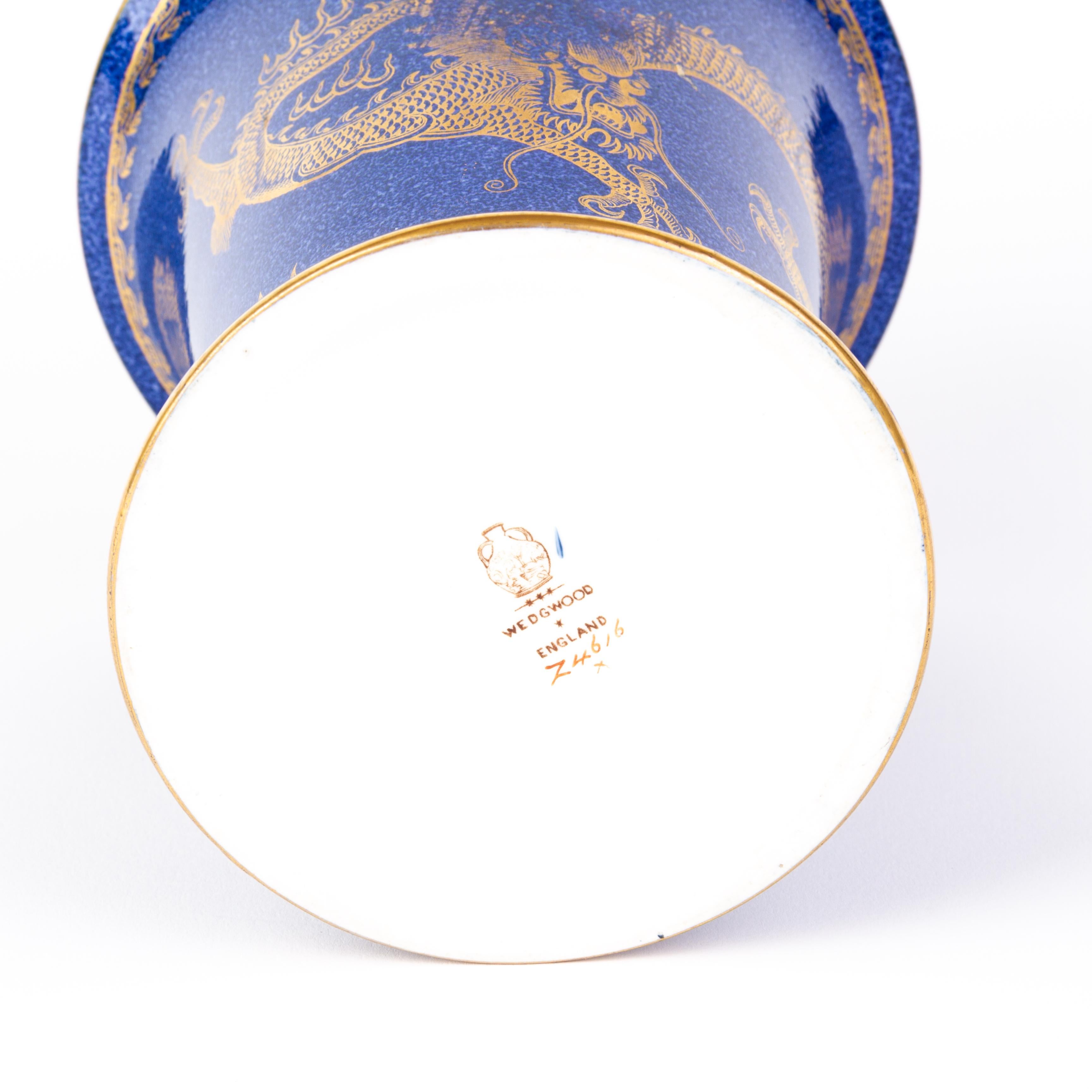Porcelain Wedgwood Fairyland Lustre Celestial Dragon Art Deco Vase by Daisy Makeig-Jones