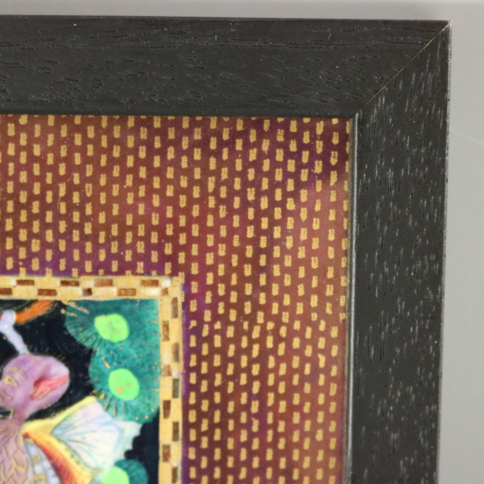 Fairyland Lustre „Elfen in einem Kiefernbaum“ Plakette von Wedgwood im Angebot 1