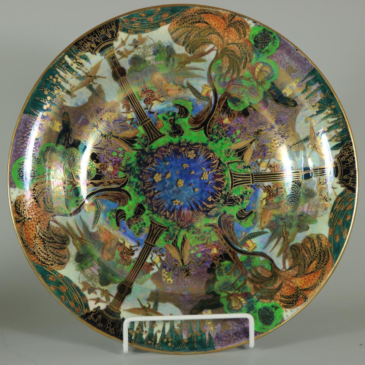 British Wedgwood Fairyland Lustre Garden of Paradise Lily Tray