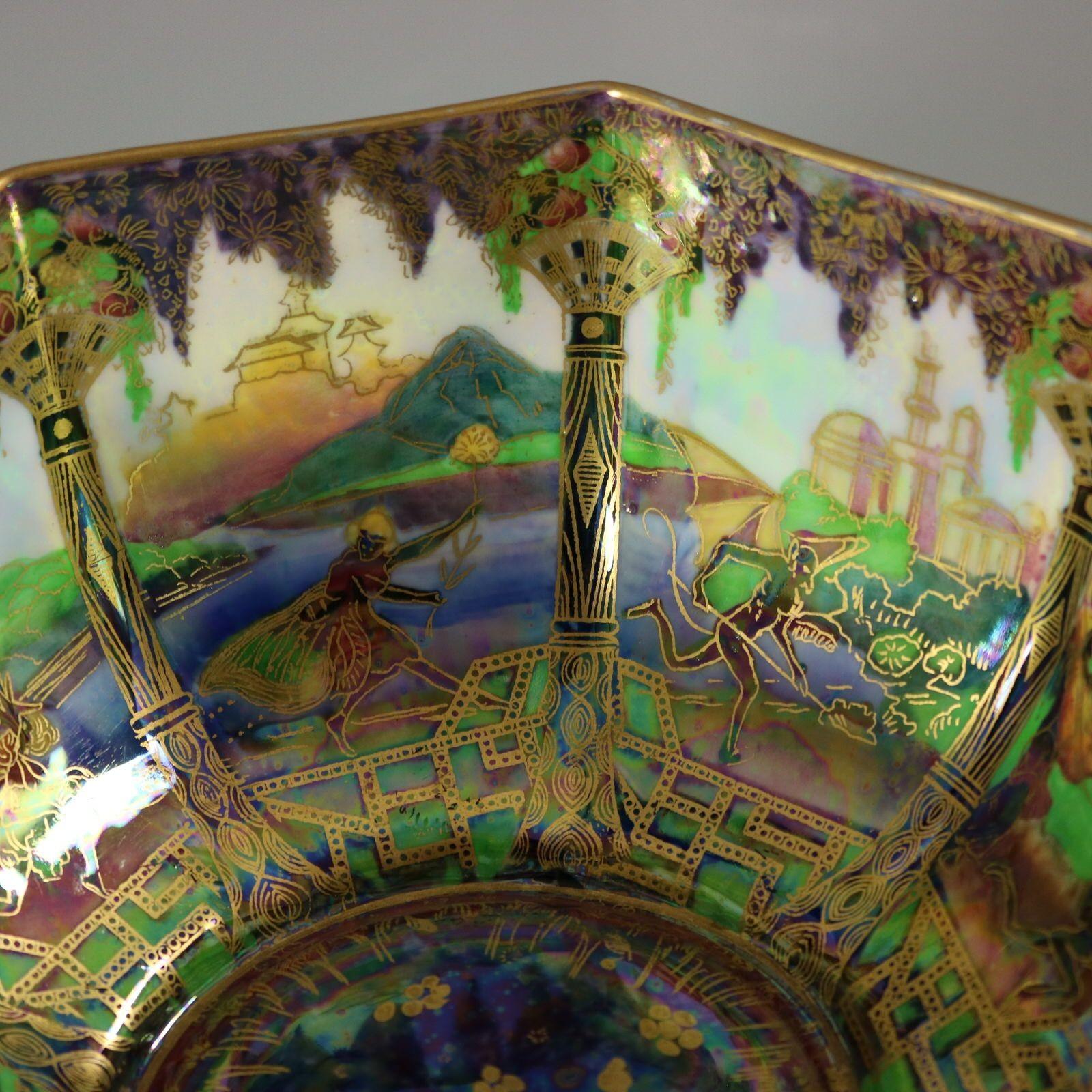Wedgwood Fairyland Lustre 'Geisha' Octagonal Bowl For Sale 1