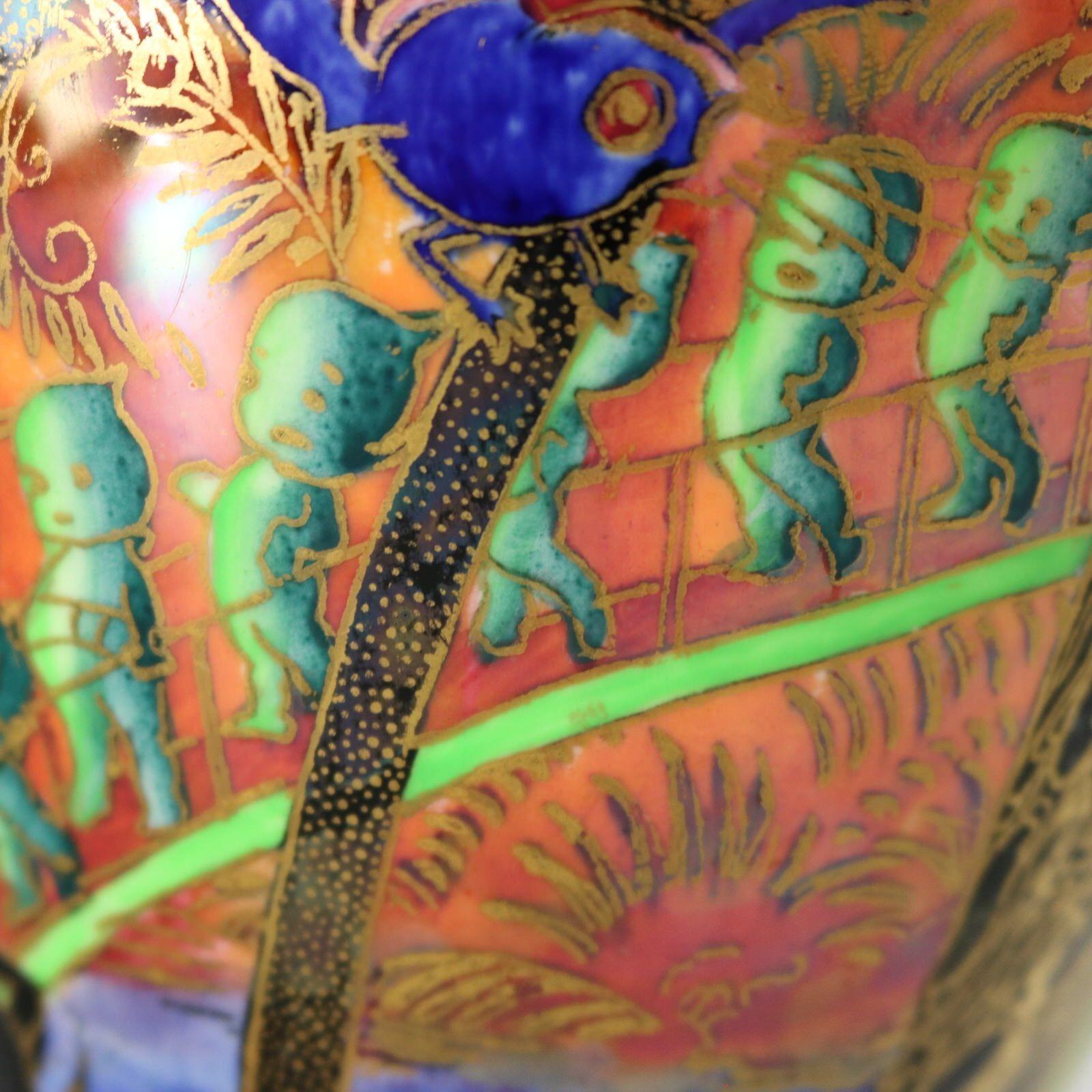 Wedgwood Fairyland Lustre Imps on Bridge Vase For Sale 8