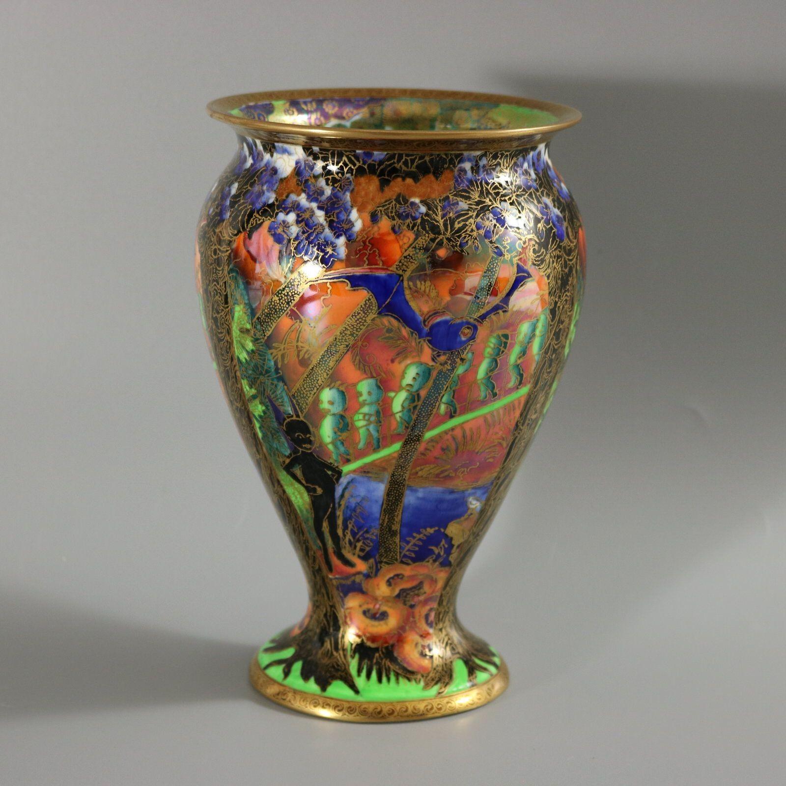 Wedgwood Fairyland Lustre Imps on Bridge Vase For Sale 1