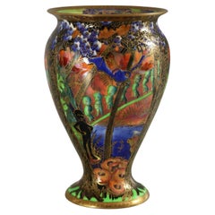 Antique Wedgwood Fairyland Lustre Imps on Bridge Vase