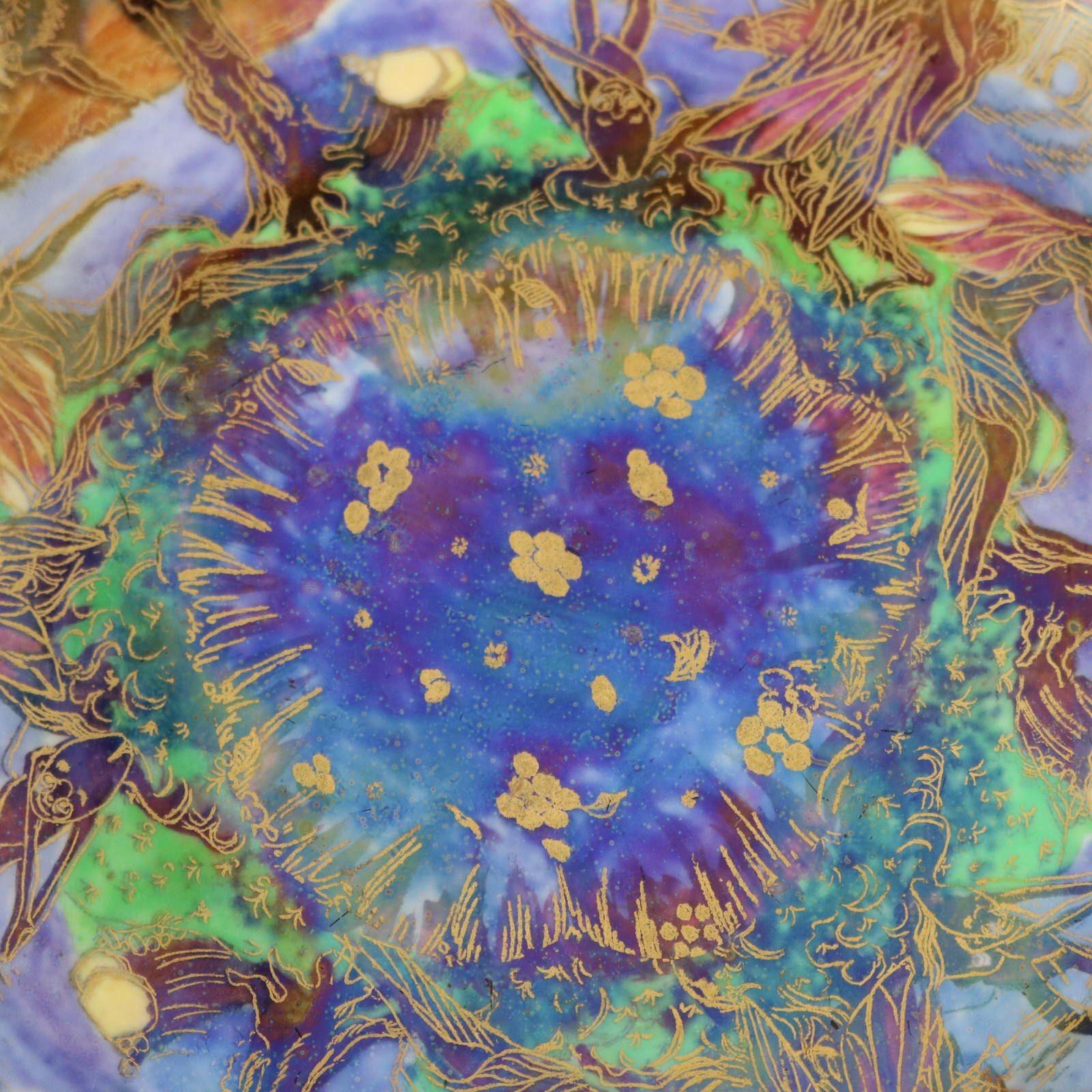 Wedgwood Fairyland Lustre Jumping Faun Lily Tray For Sale 3