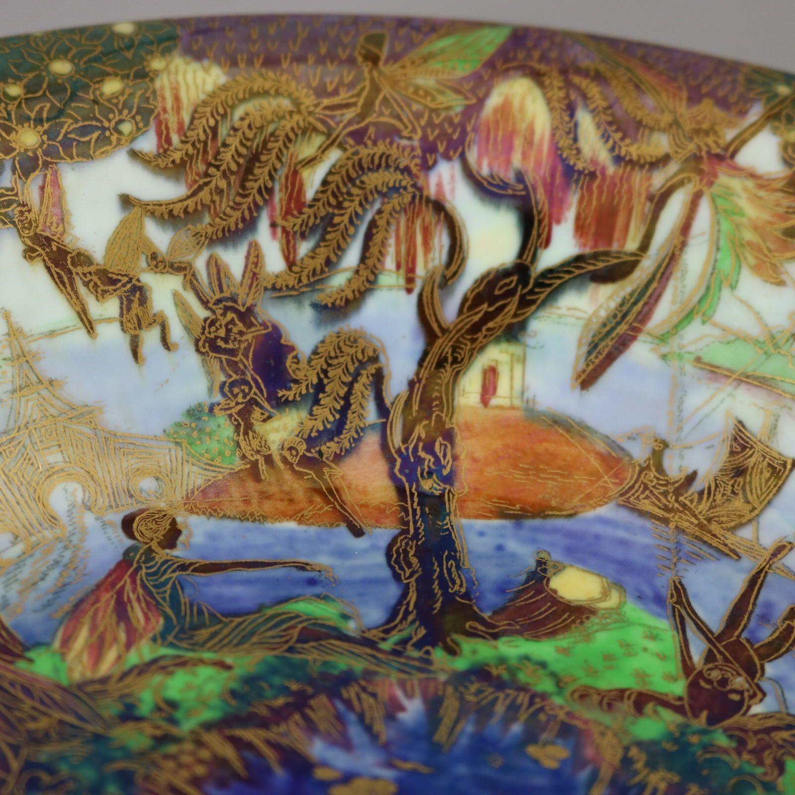 Wedgwood Fairyland Lustre Jumping Faun Lily Tray In Excellent Condition For Sale In Chelmsford, Essex