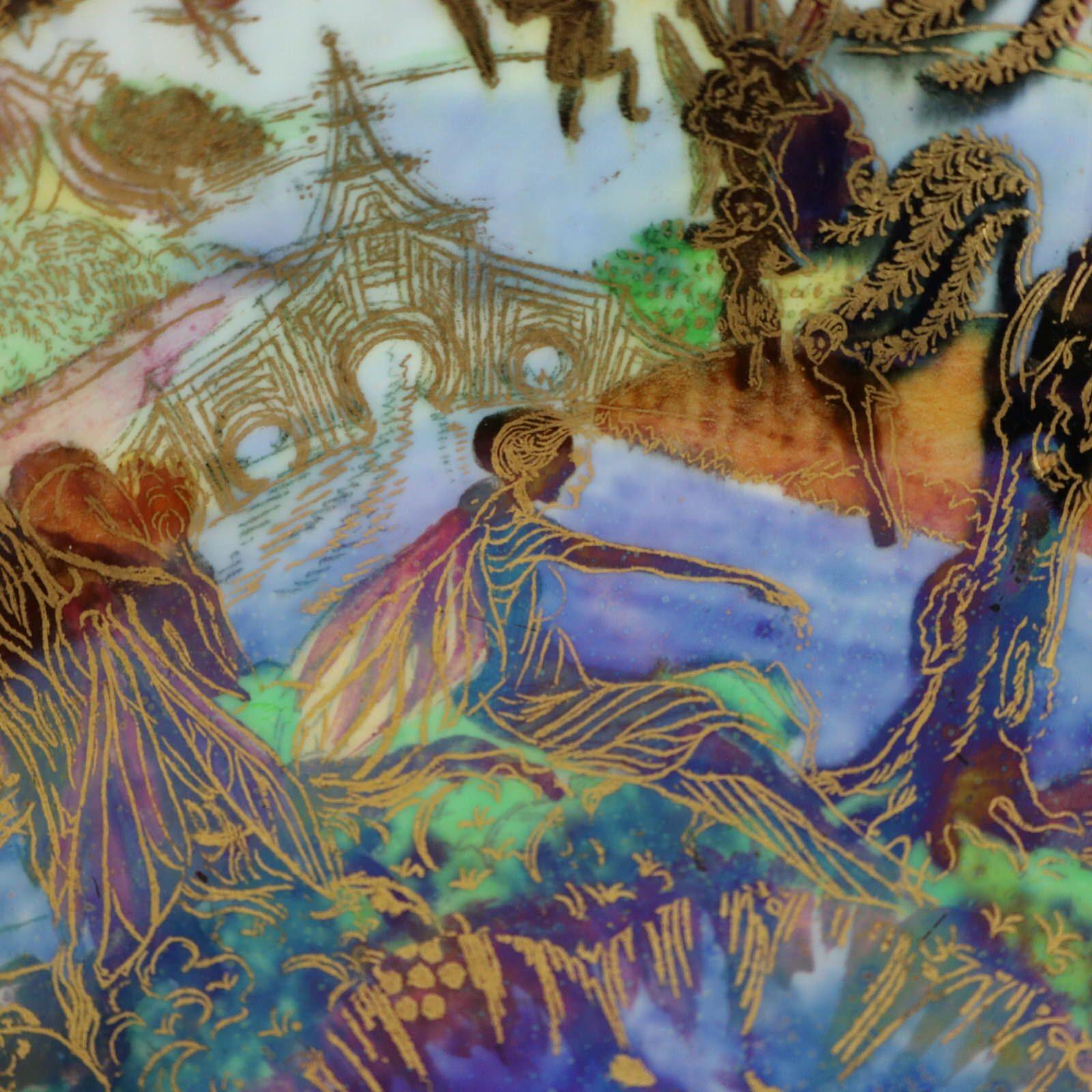 Wedgwood Fairyland Lustre Jumping Faun Lily Tray For Sale 2