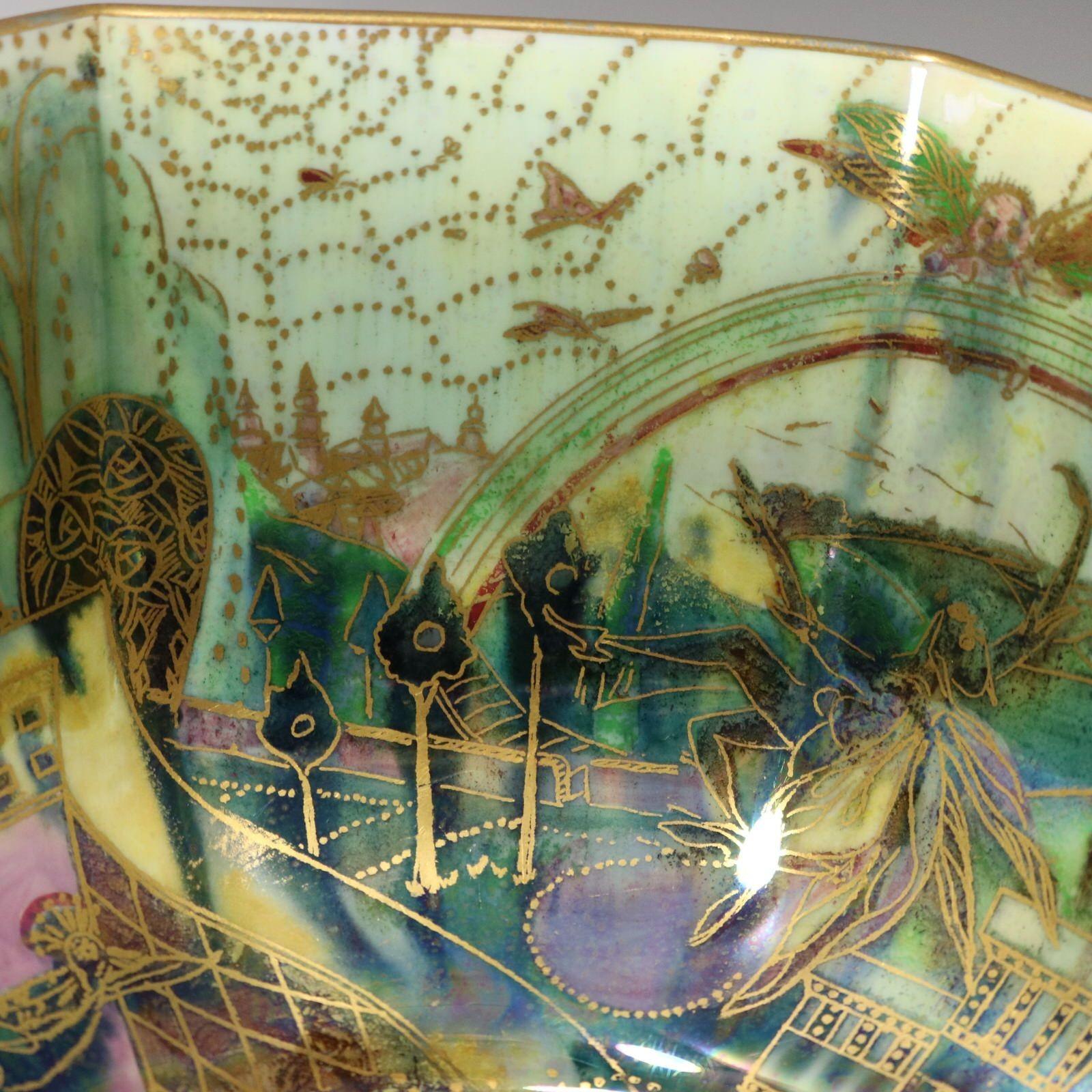 Wedgwood Fairyland Lustre Octagonal Dana Bowl For Sale 6