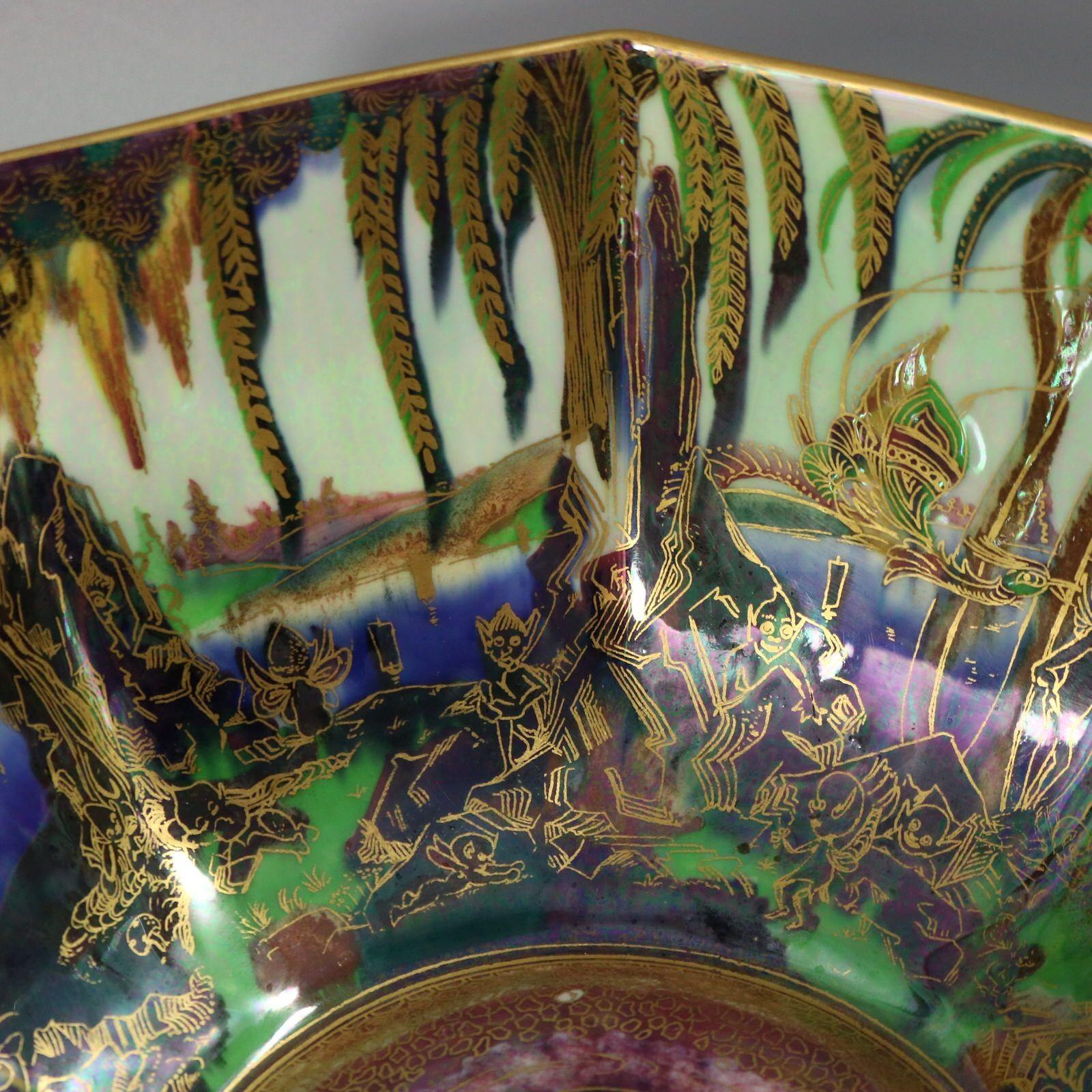 Wedgwood Fairyland Lustre Cuenco octogonal Dana en venta 10