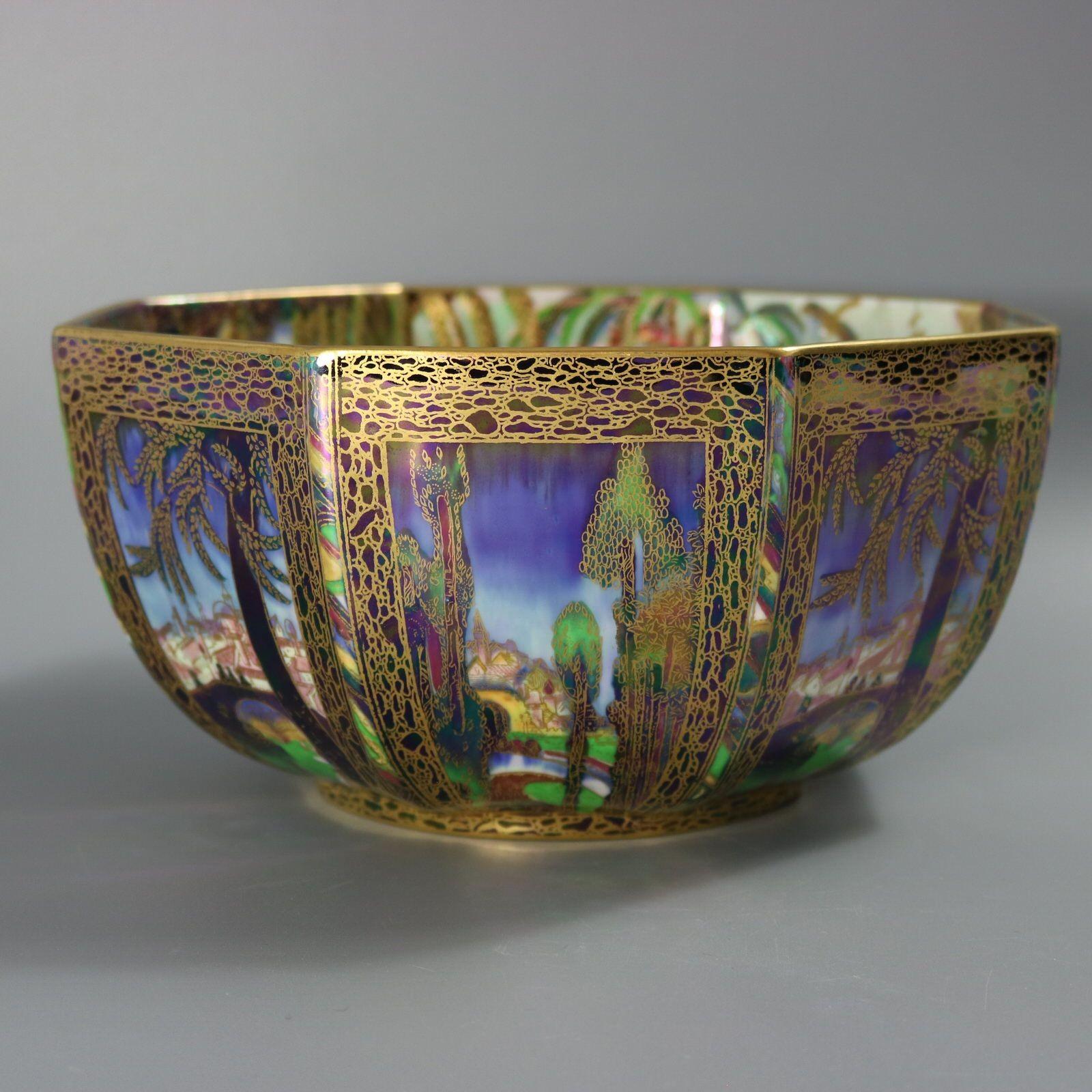 Wedgwood Fairyland Lustre Cuenco octogonal Dana Cerámico en venta