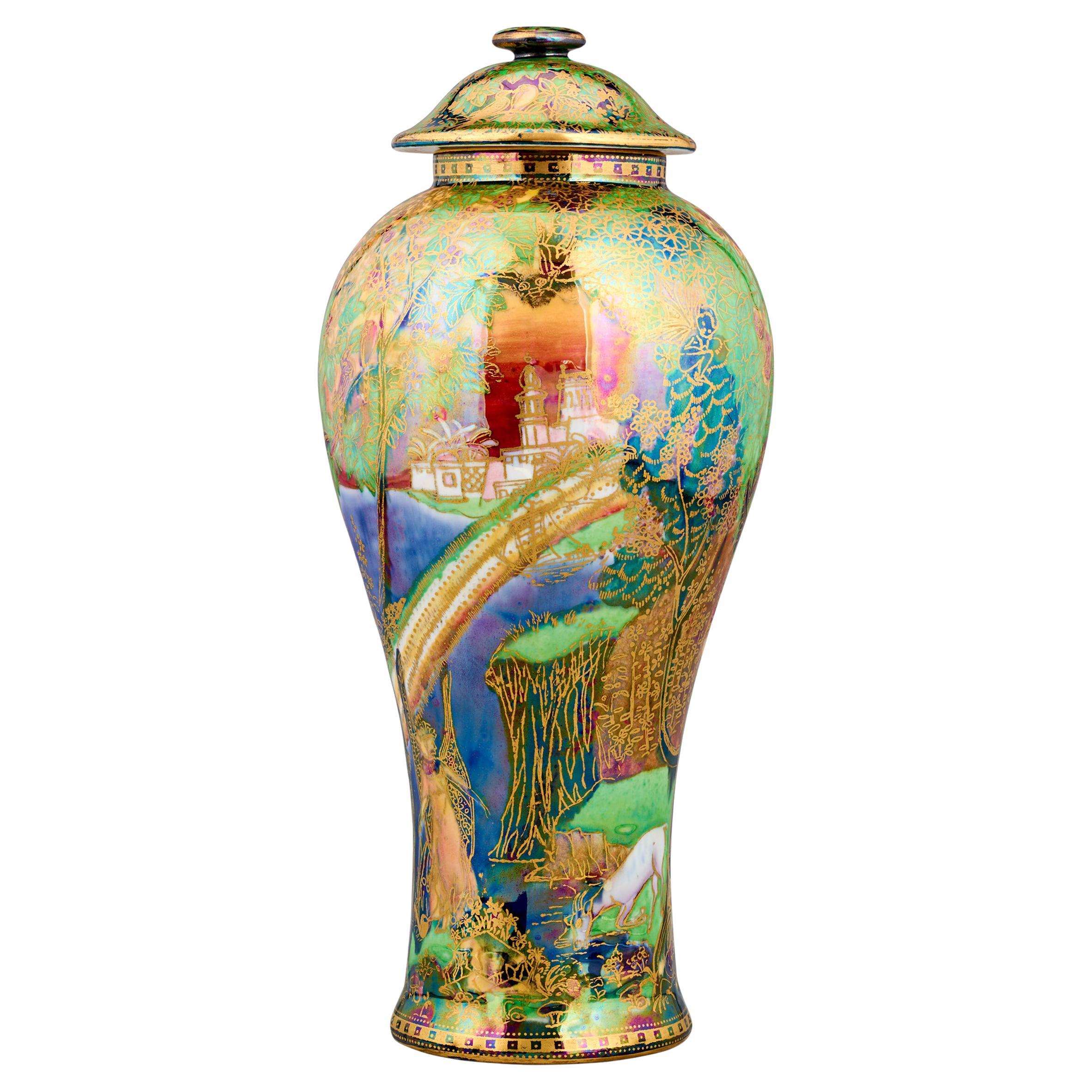 Wedgwood Fairyland Lustre Rainbow Covered Vase