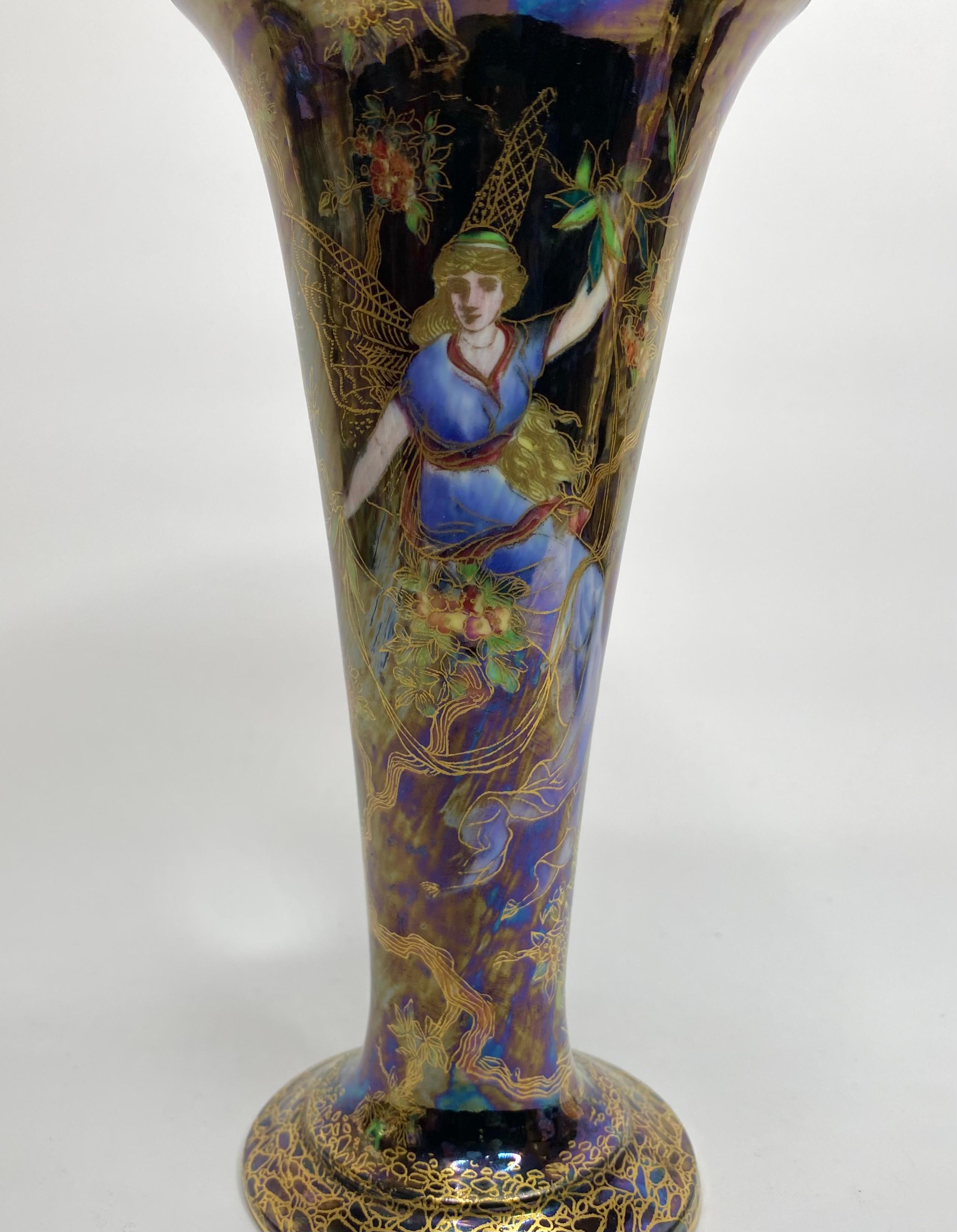 Wedgwood Fairyland Lustre Vase, ‘Butterfly Women’, circa 1925 9