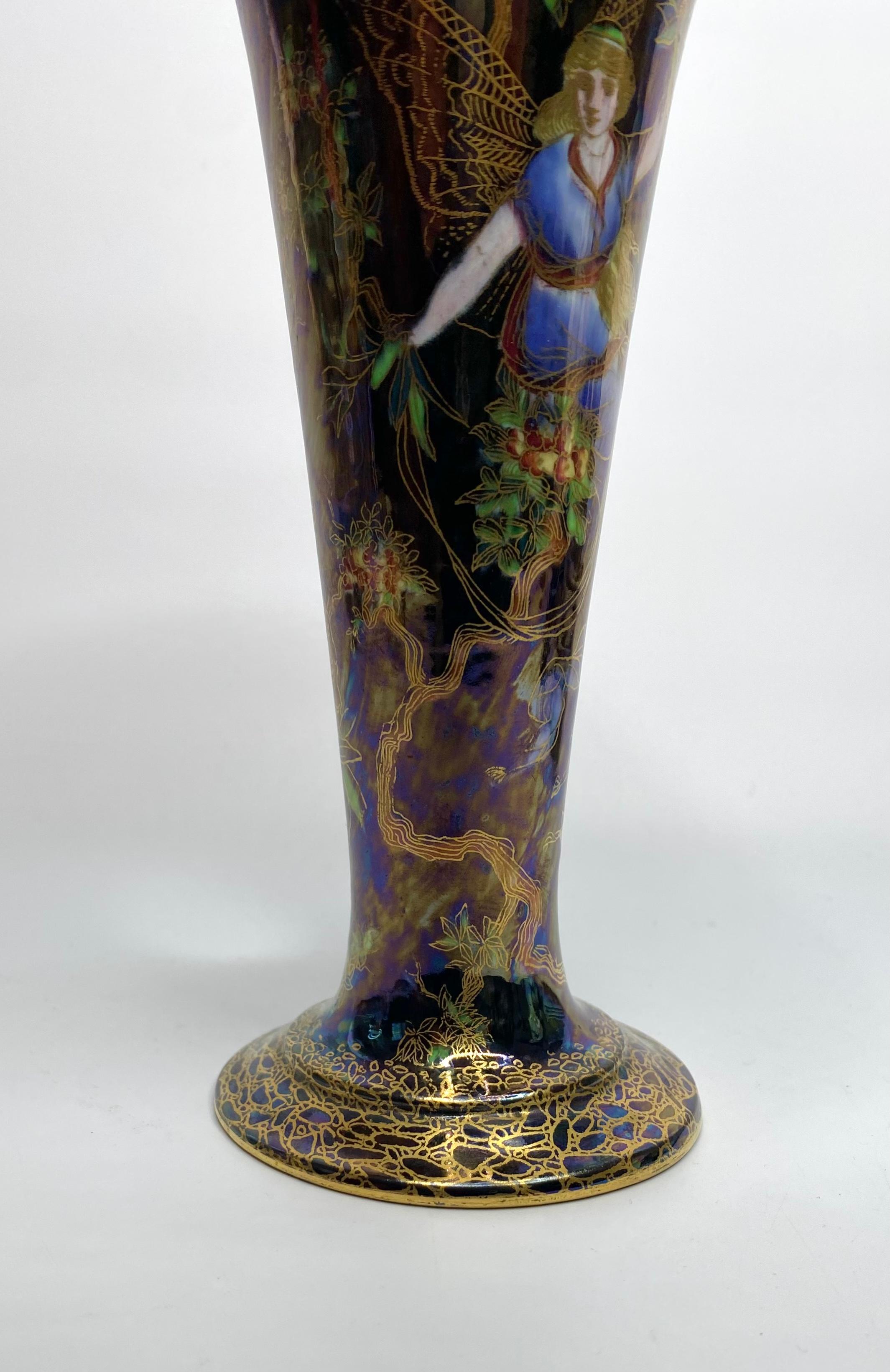Wedgwood Fairyland Lustre Vase, ‘Butterfly Women’, circa 1925 1