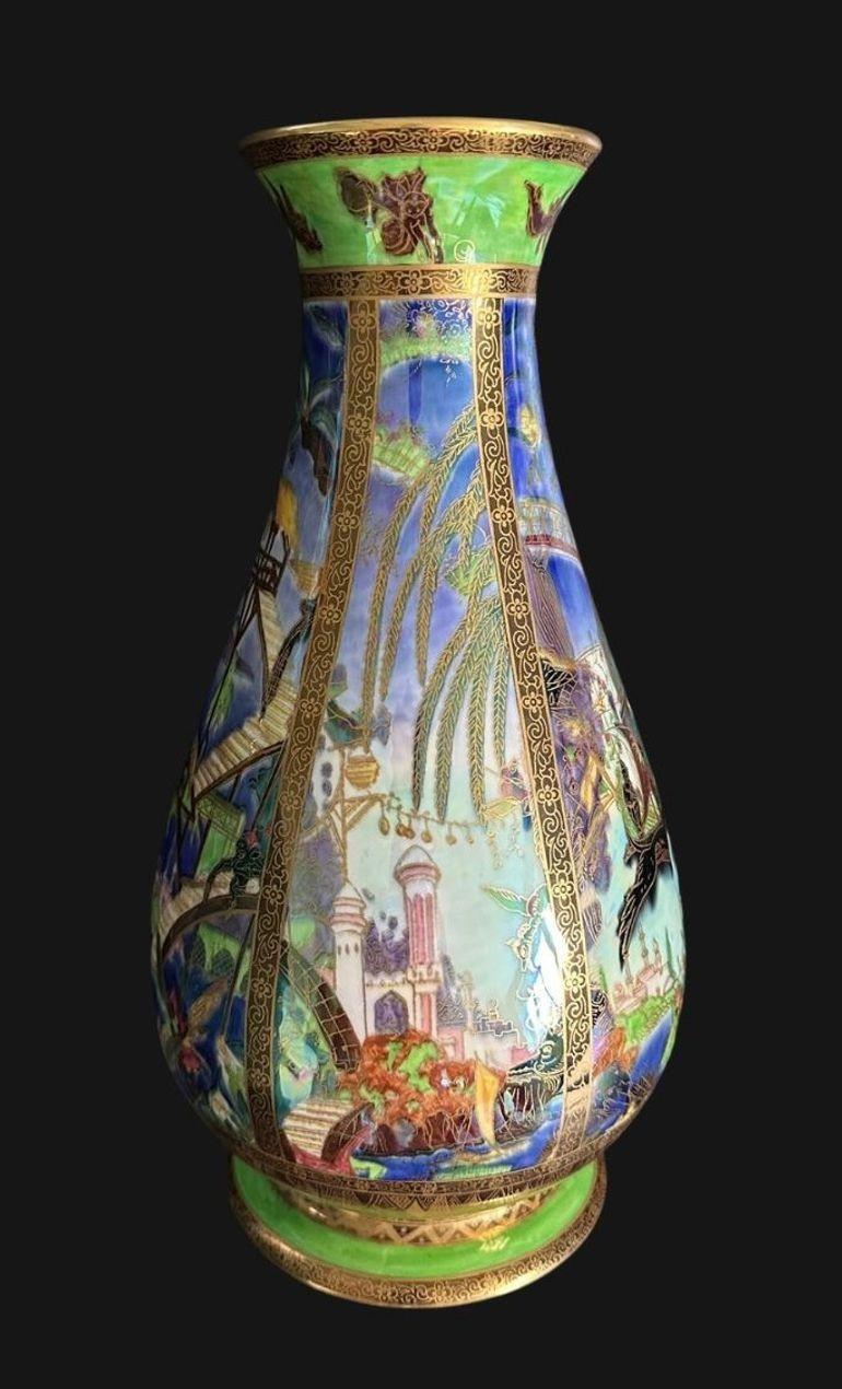 Early 20th Century Wedgwood Fairyland Lustre Vase For Sale