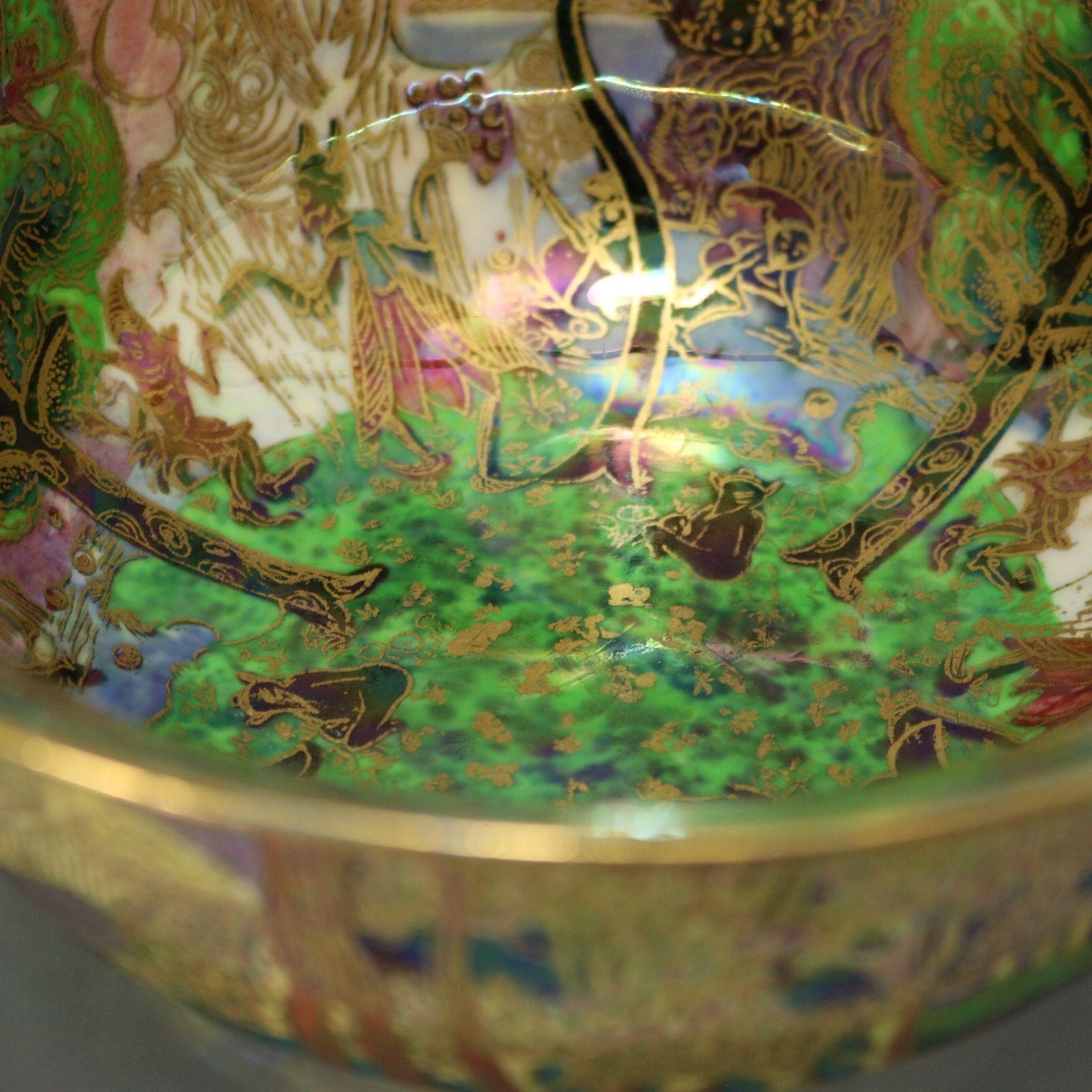 Wedgwood Fairyland Lustre Woodland Bridge K'ang Hsi Bowl 4