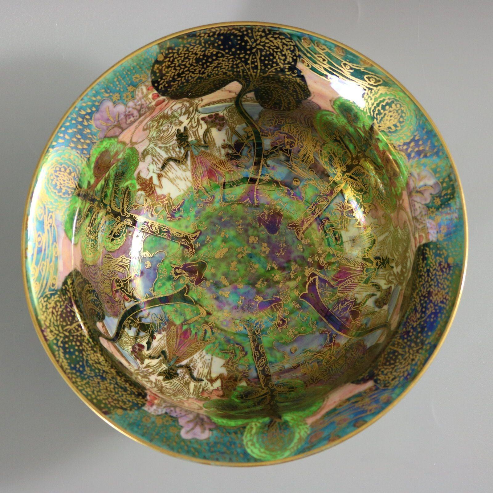 Wedgwood Fairyland Lustre Woodland Bridge K'ang Hsi Bowl 3