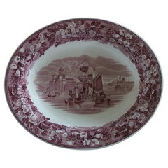 Wedgwood, 'Ferrara', Antique Red Transfer Decorated Bowl, U.K, circa 1901