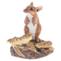Scultura in porcellana fine Wedgwood Mouse Animalier Figure