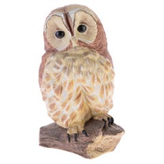 Wedgwood Fine Porcelain Owl Animalier Figure Sculpture