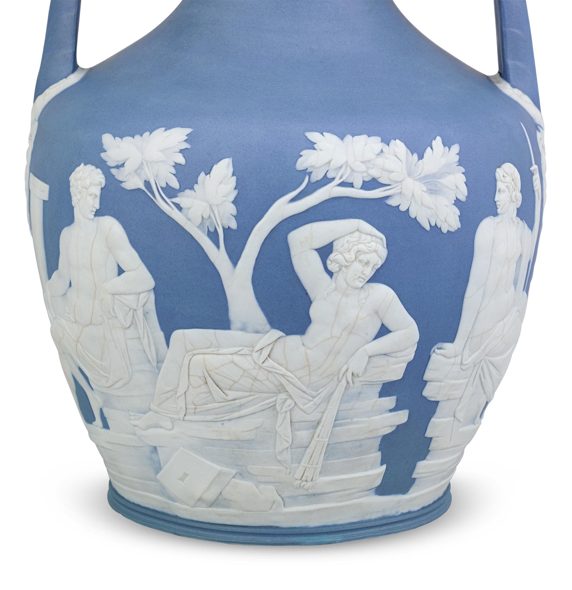 Classical Roman Wedgwood First Edition Portland Vase For Sale