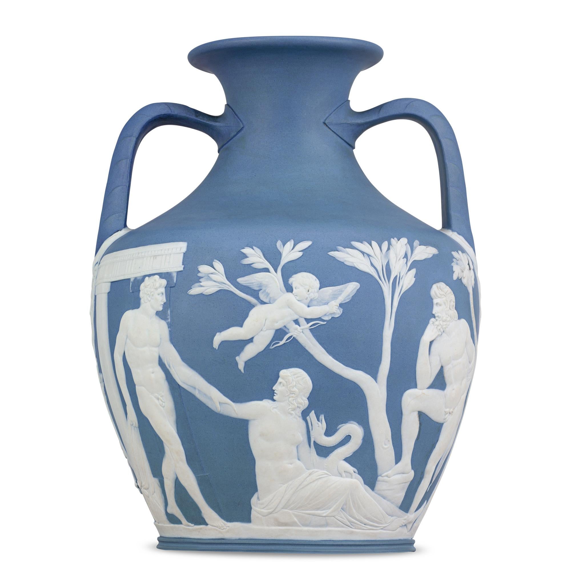 English Wedgwood First Edition Portland Vase For Sale
