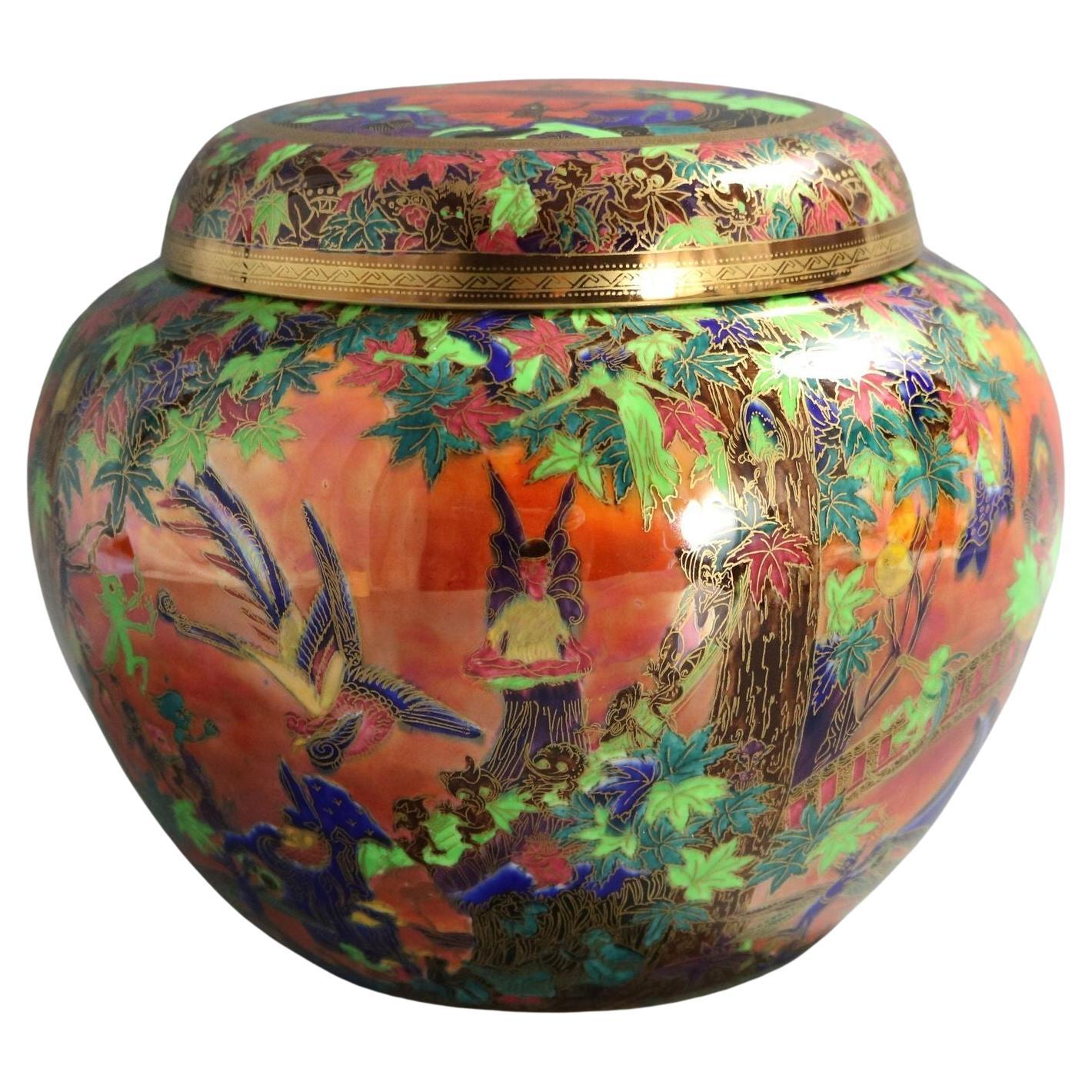 Vaso coperto Wedgwood Fairyland Lustre 'Fairy Slide'