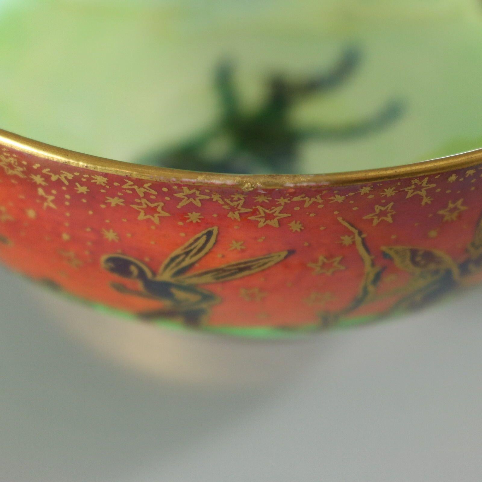 Bol impérial Wedgwood Flame Fairyland Lustre en vente 8