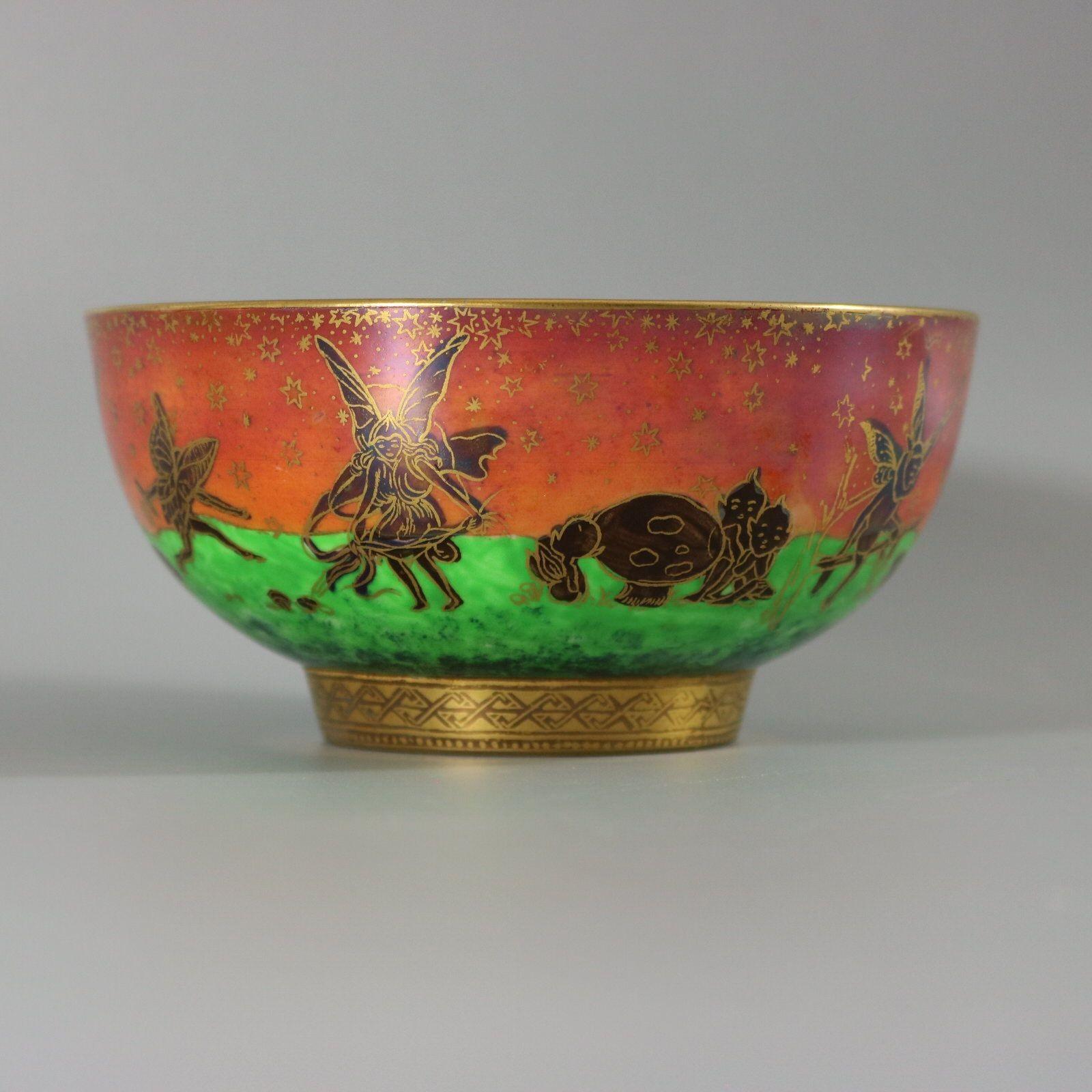 Début du 20ème siècle Bol impérial Wedgwood Flame Fairyland Lustre en vente