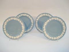 WEDGWOOD - Four Embossed Queen's Ware Plates - United Kingdom - Circa 1950's
