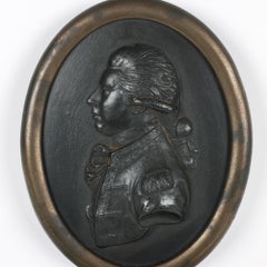 Wedgwood Framed Prince of Wales Black Basalt Portrait