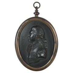Wedgwood Portrait encadré du Prince and Wales en basalte noir