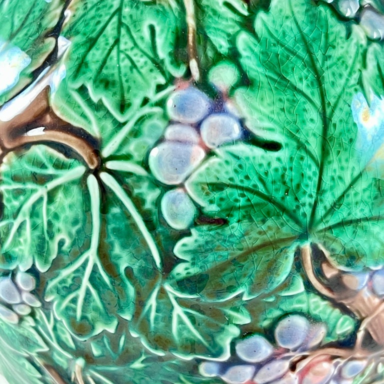 Wedgwood Grape Leaf Majolica Pitcher at 1stDibs | george vining