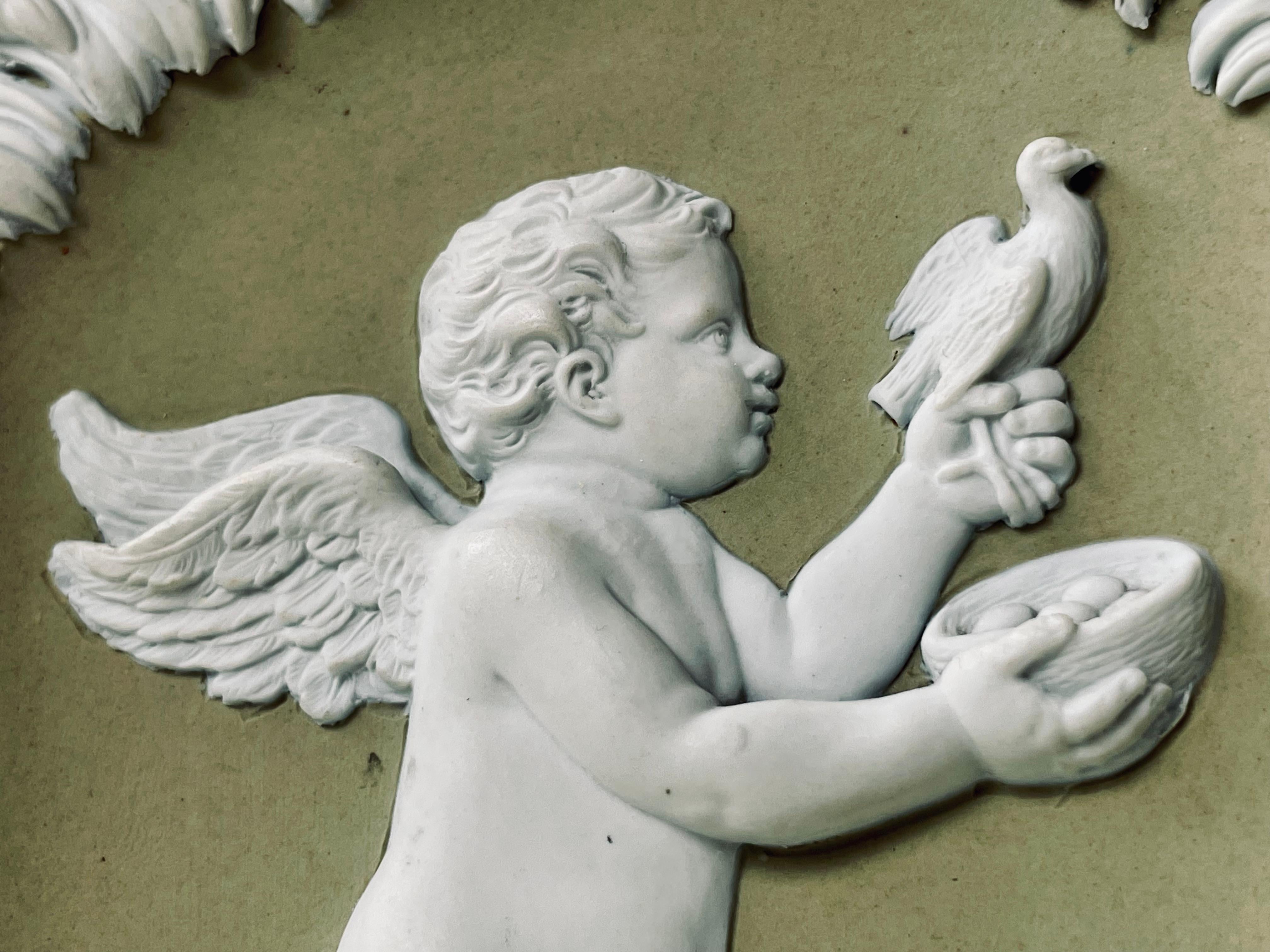 XVIIIe siècle Pot à pâte Wedgwood du 18e siècle en jaspe vert massif, Cupidon as Seasons en vente