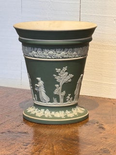 Wedgwood Green Jasperware Jardinière