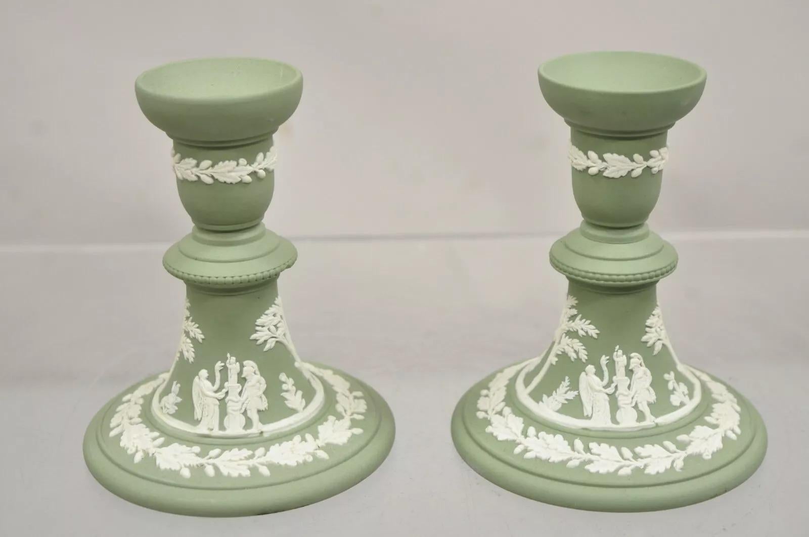 Wedgwood Green Jasperware White Cameo 5