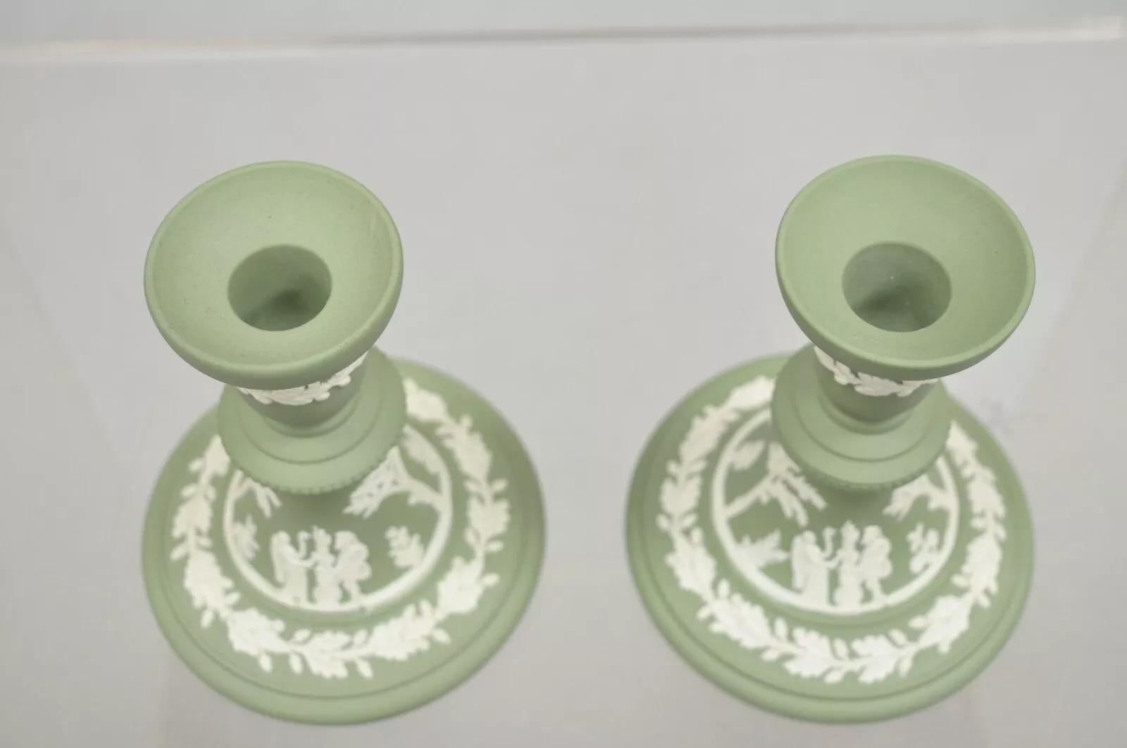 Other Wedgwood Green Jasperware White Cameo 5