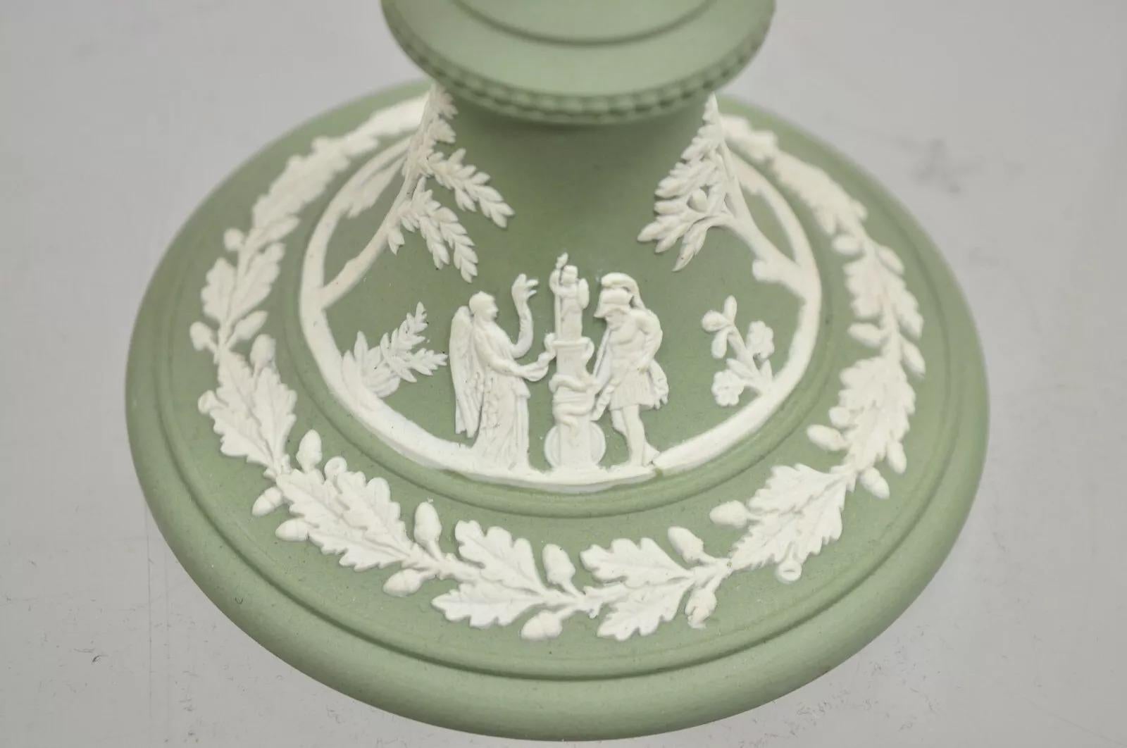 Unknown Wedgwood Green Jasperware White Cameo 5