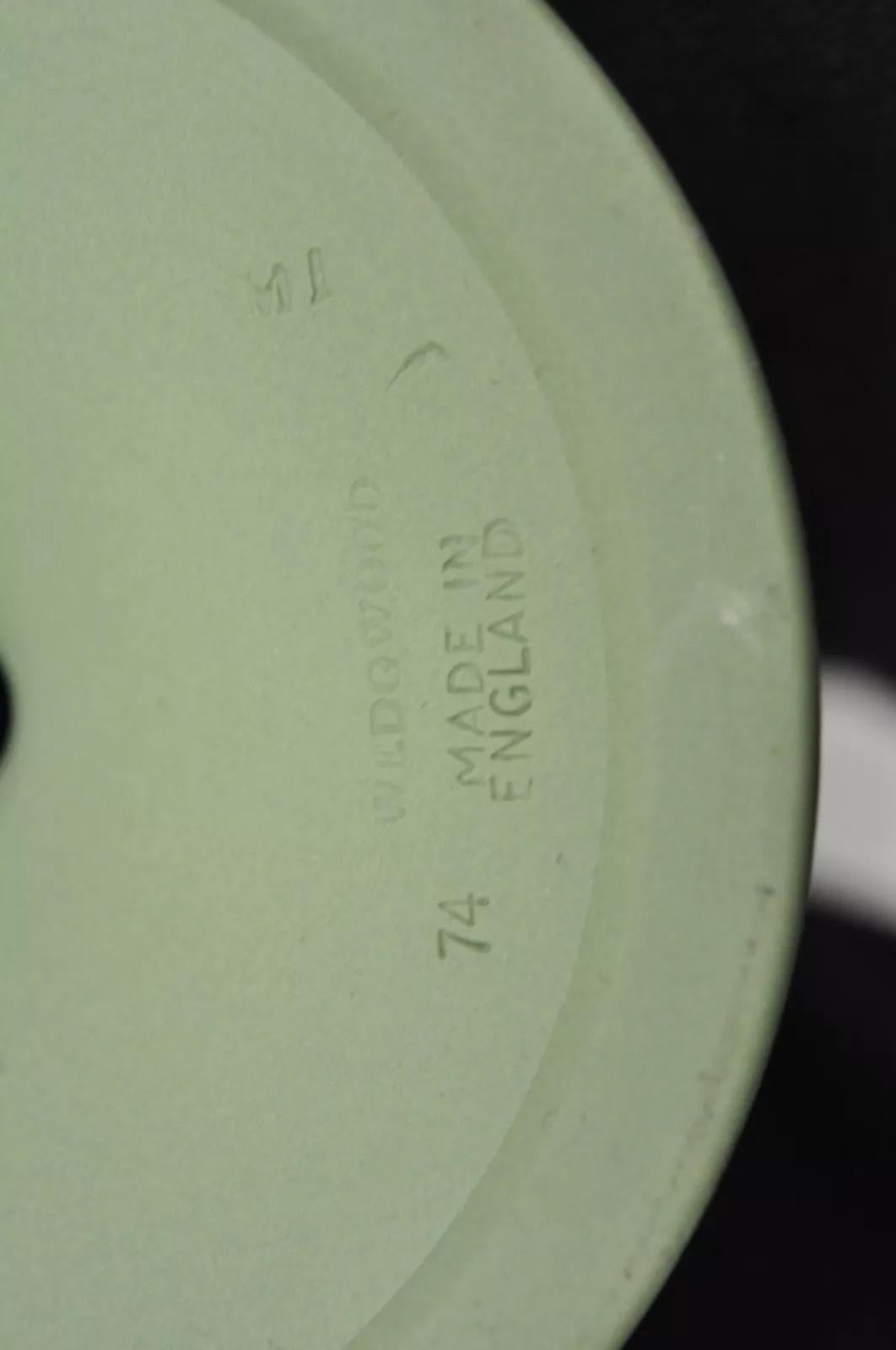 Wedgwood Green Jasperware White Cameo 5