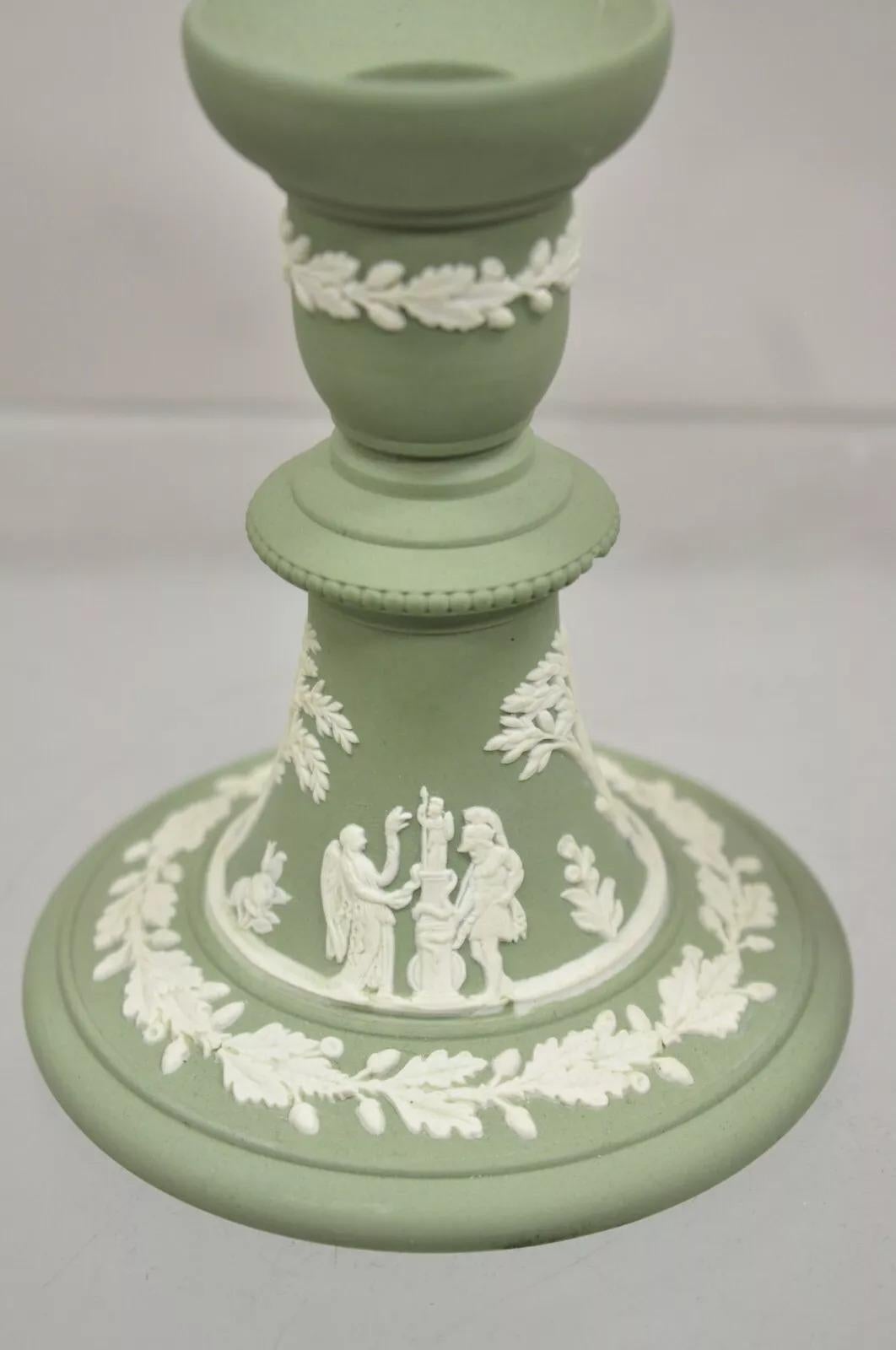 Wedgwood Green Jasperware White Cameo 5