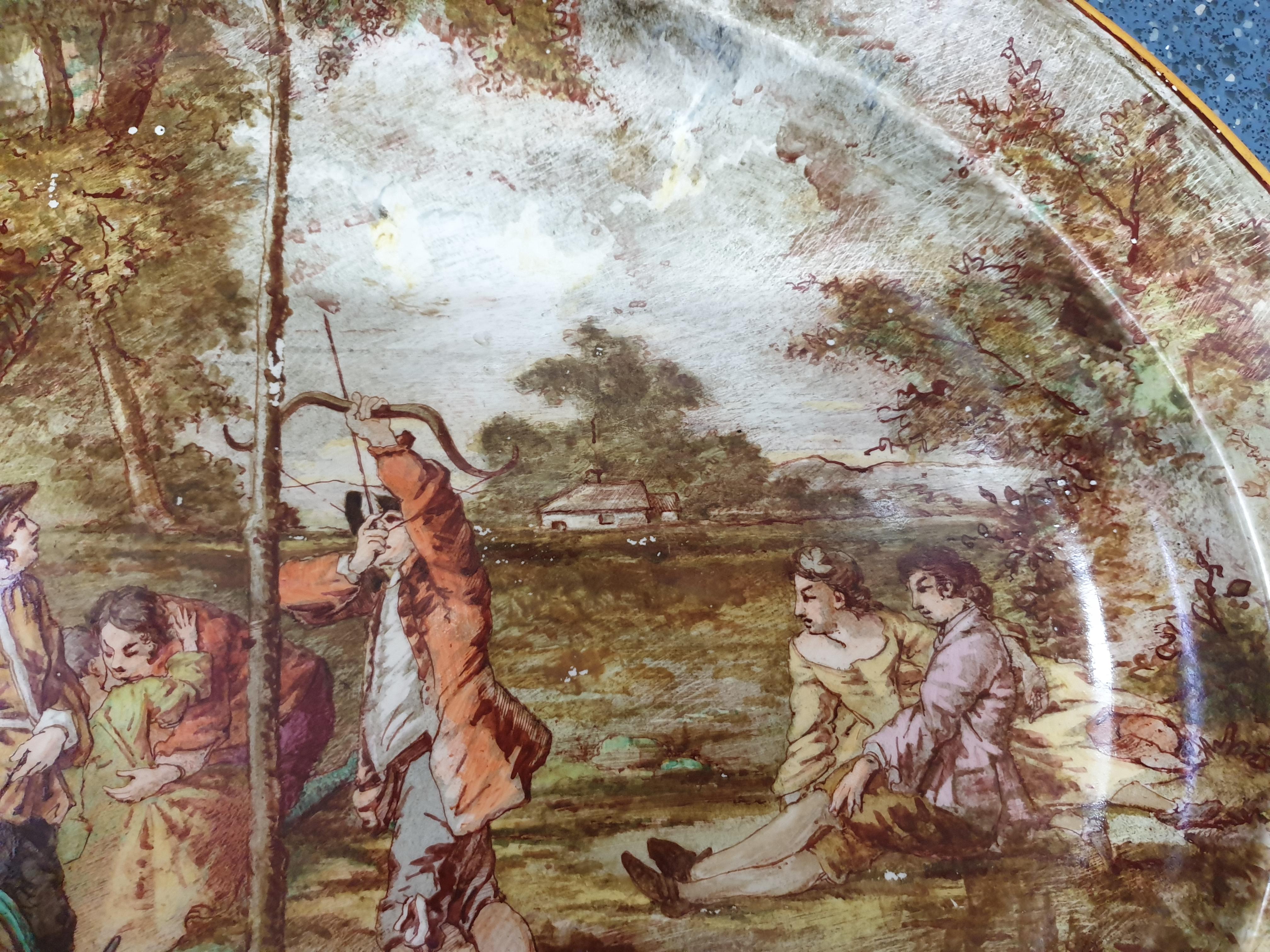 Wedgwood Handpainted Signed Platter For Sale 1