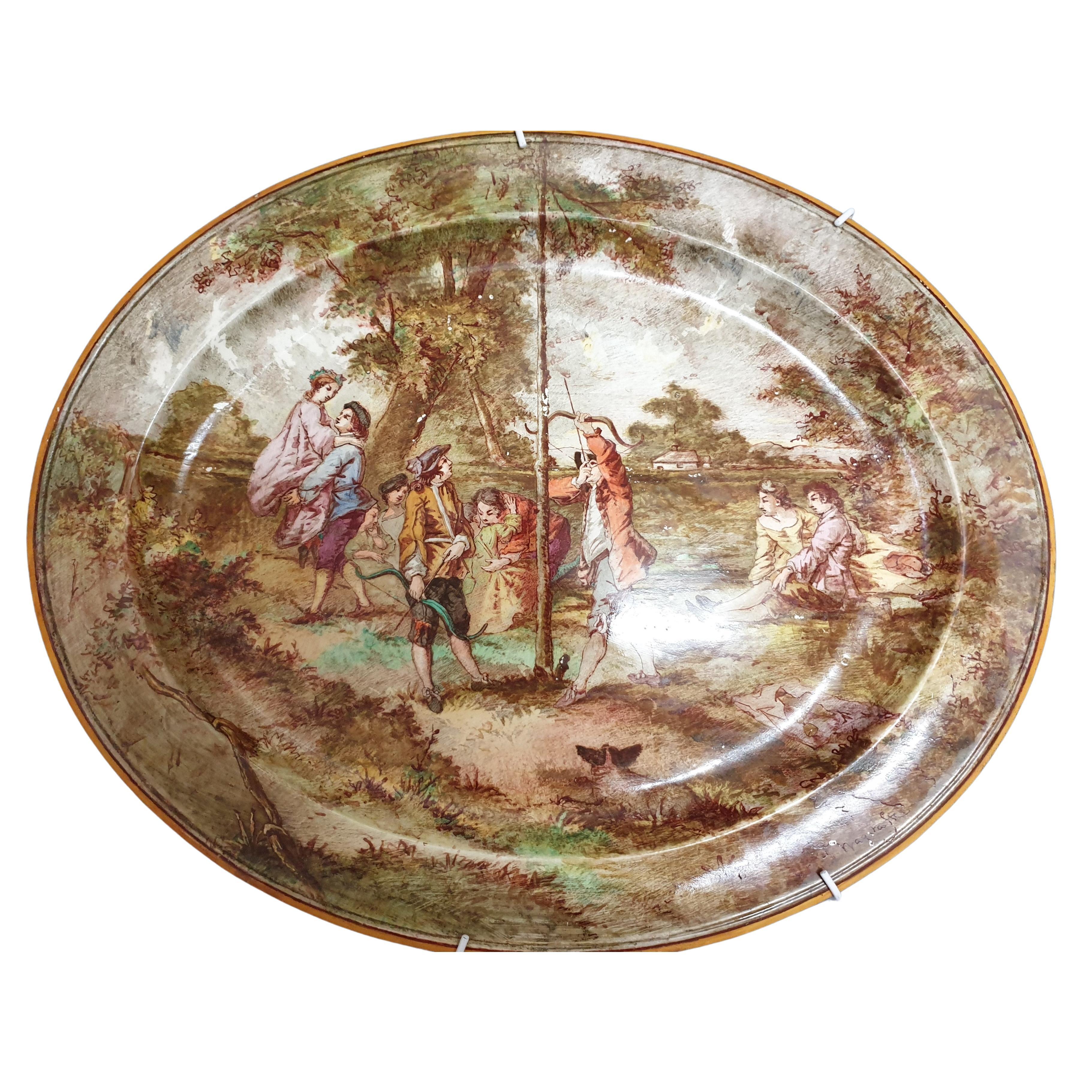 Wedgwood Handpainted Signed Platter  For Sale