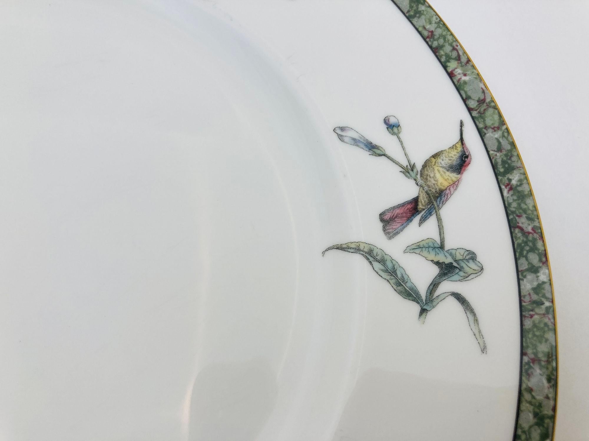 Victorian Wedgwood Humming Birds Porcelain Plate Fine Bone China England For Sale