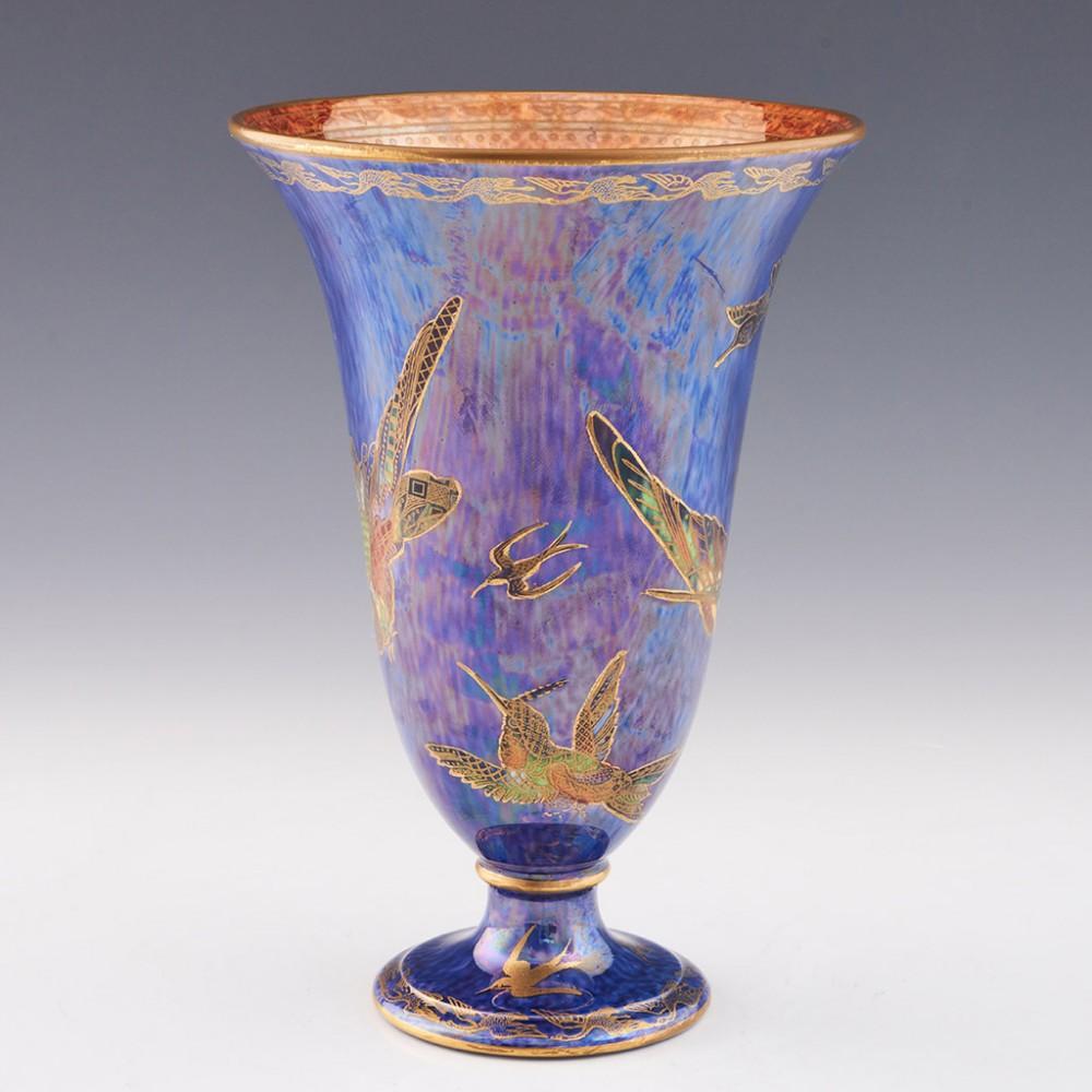 Hummingbird Lustre-Vase von Wedgwood, um 1925 (20. Jahrhundert) im Angebot