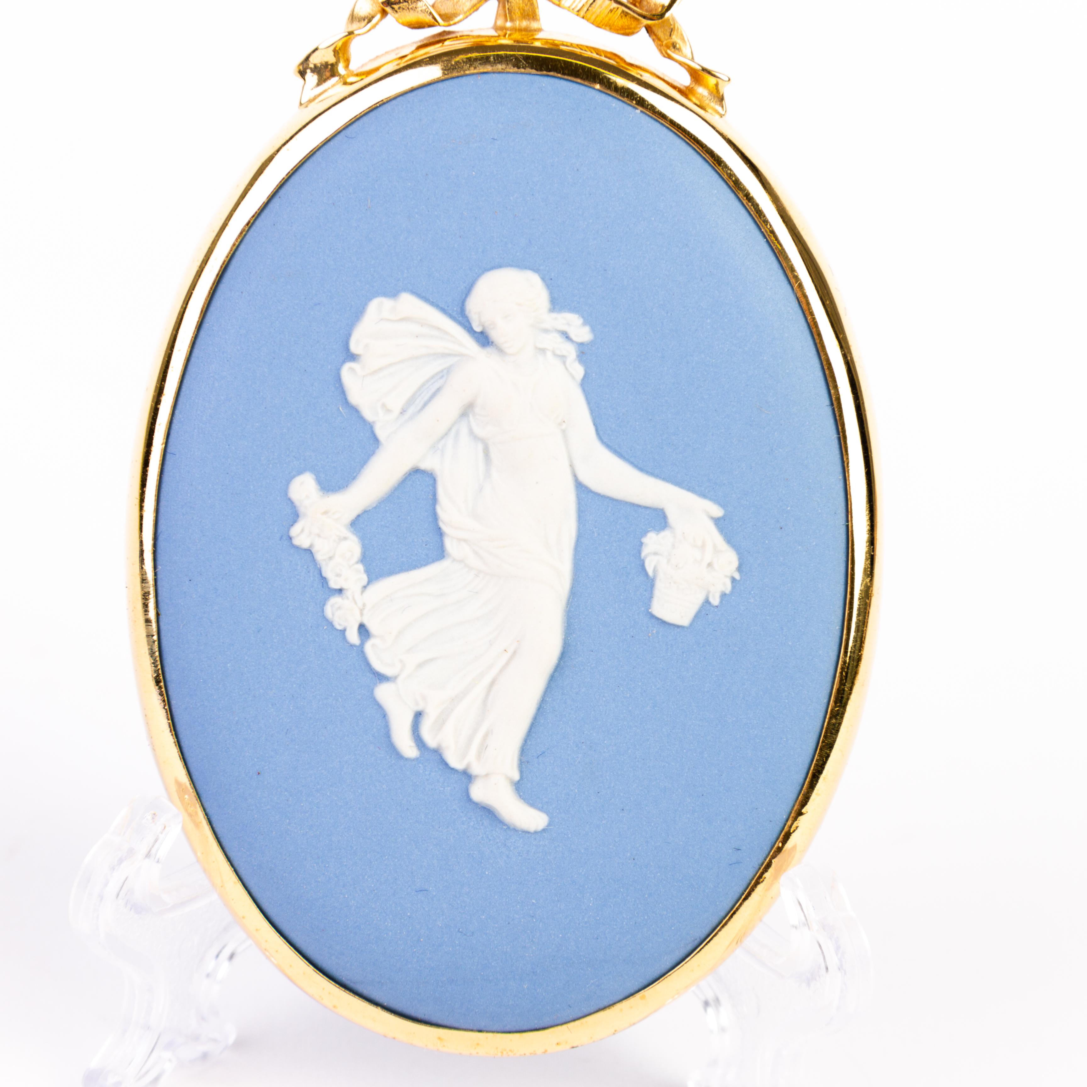 From a private collection.
Free international shipping
Wedgwood Jasperware Dancing Hours Portrait Plaque  