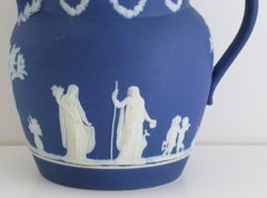 Wedgwood Jasperware Jug or Pitcher Classical Figures Fully Marked, circa 1900