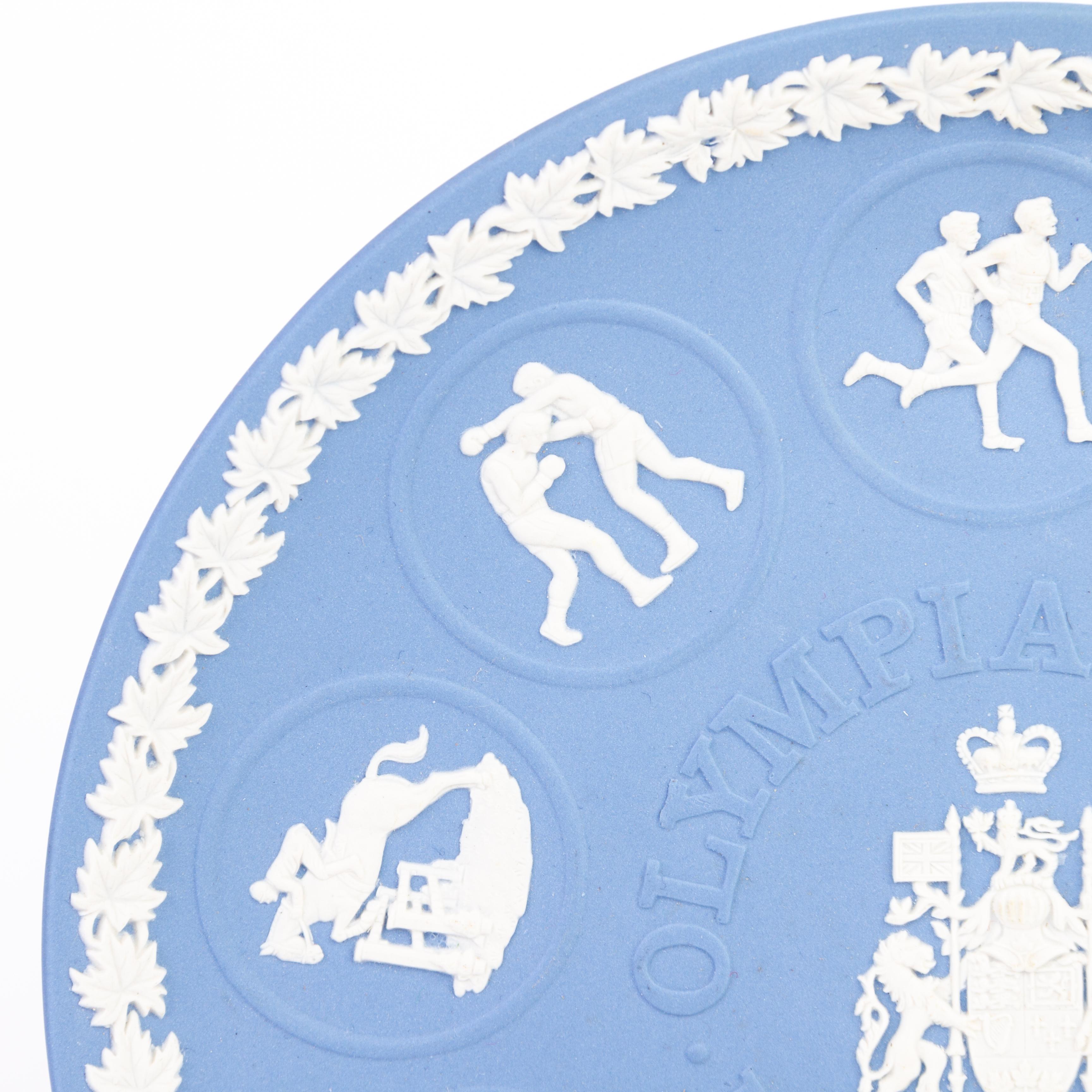 Wedgwood Jasperware Montreal Olympics Plate  In Good Condition In Nottingham, GB