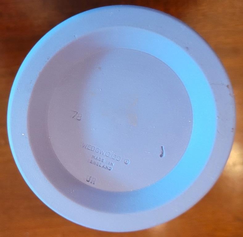 20th Century Wedgwood Jasperware Pale Blue 6 Inch Spill Vase