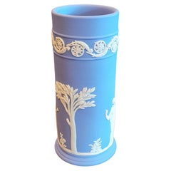 Wedgwood Jasperware Pale Blue 6 Inch Spill Vase