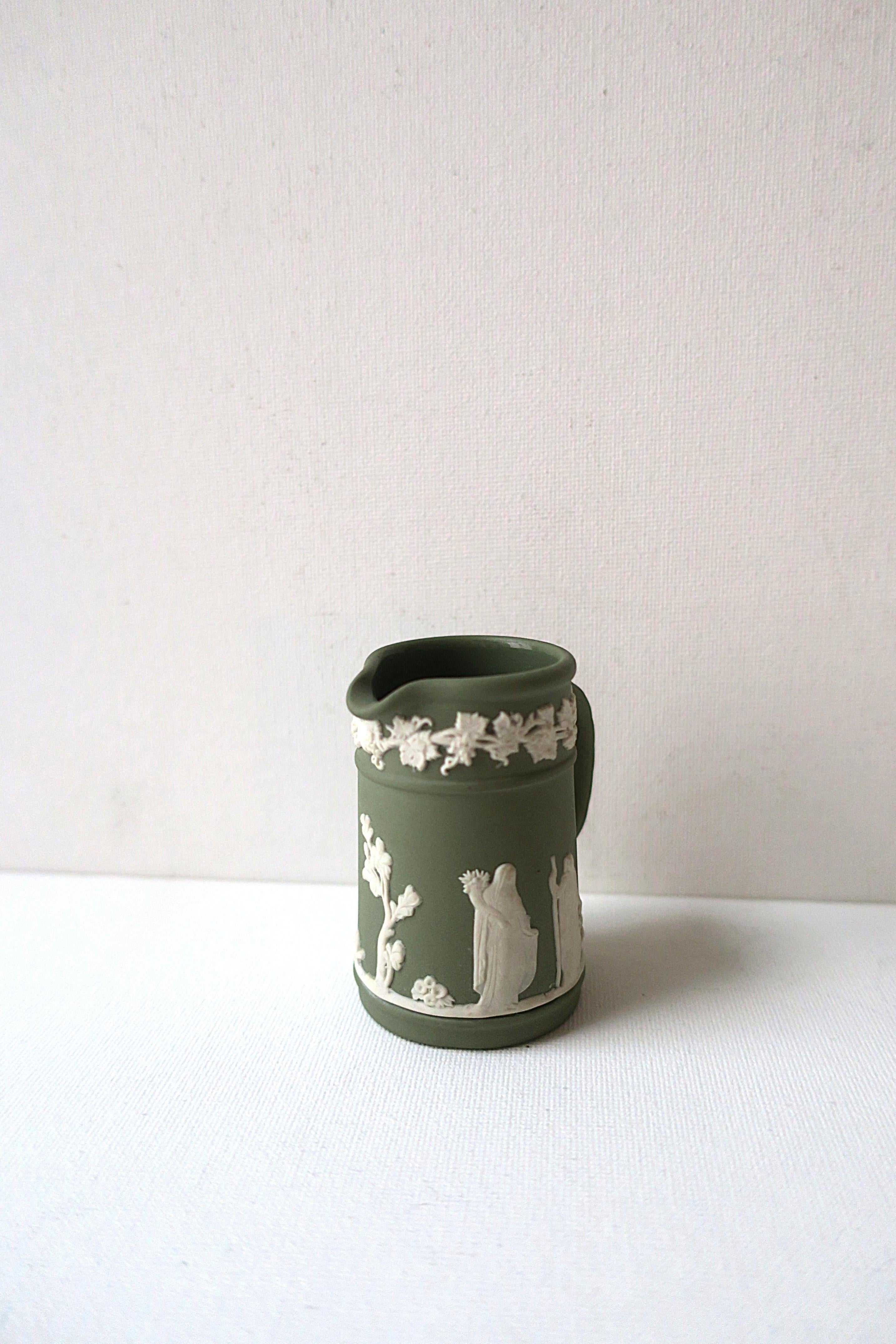 20th Century Wedgwood Jasperware Pitcher Neoclassical Style For Sale